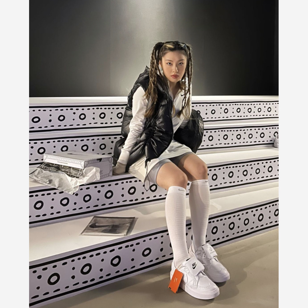 Nike x Peaceminusone Kwondo1 White 착용 스타일 - 2