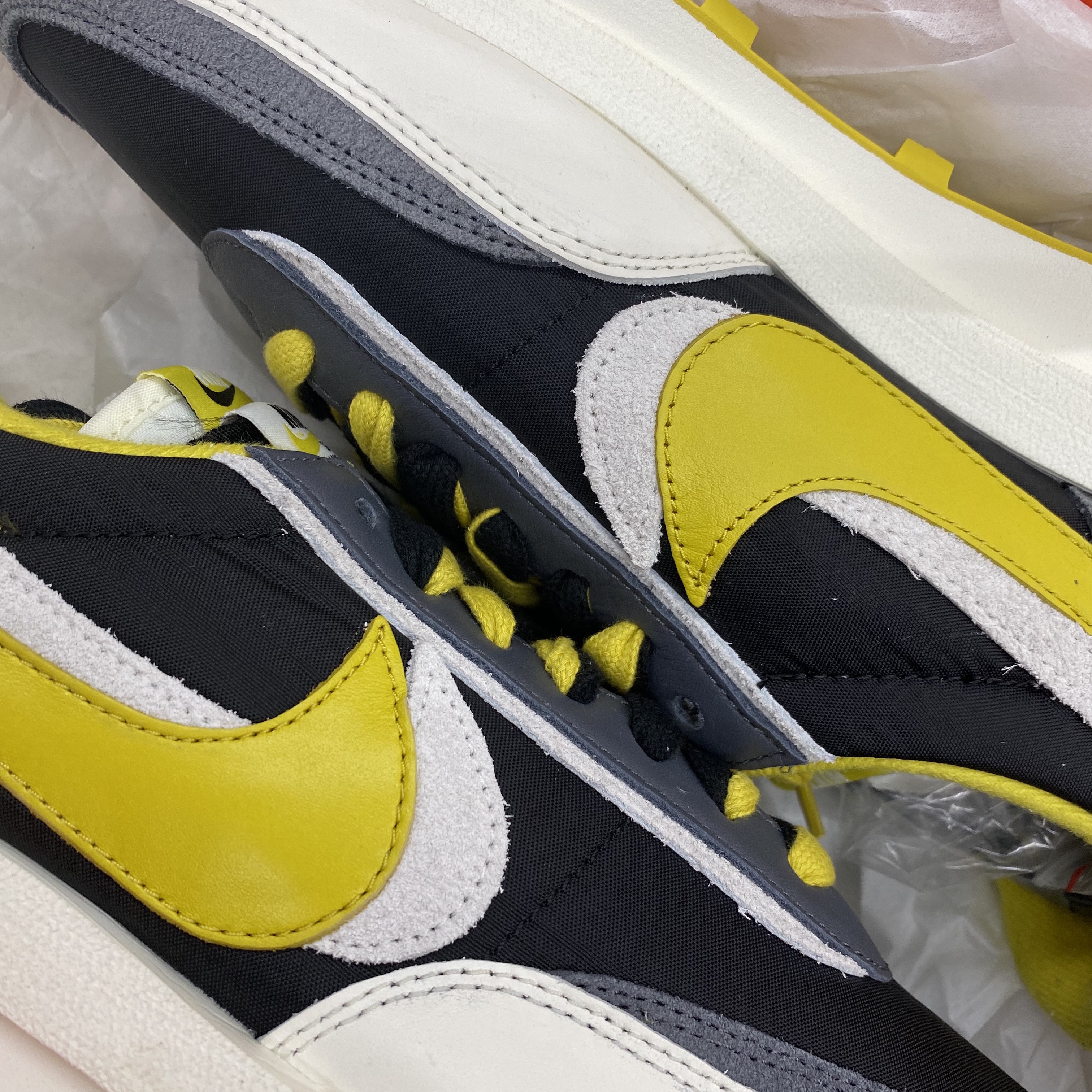 Nike x Sacai x Undercover LDWaffle Black Bright Citron 착용 스타일