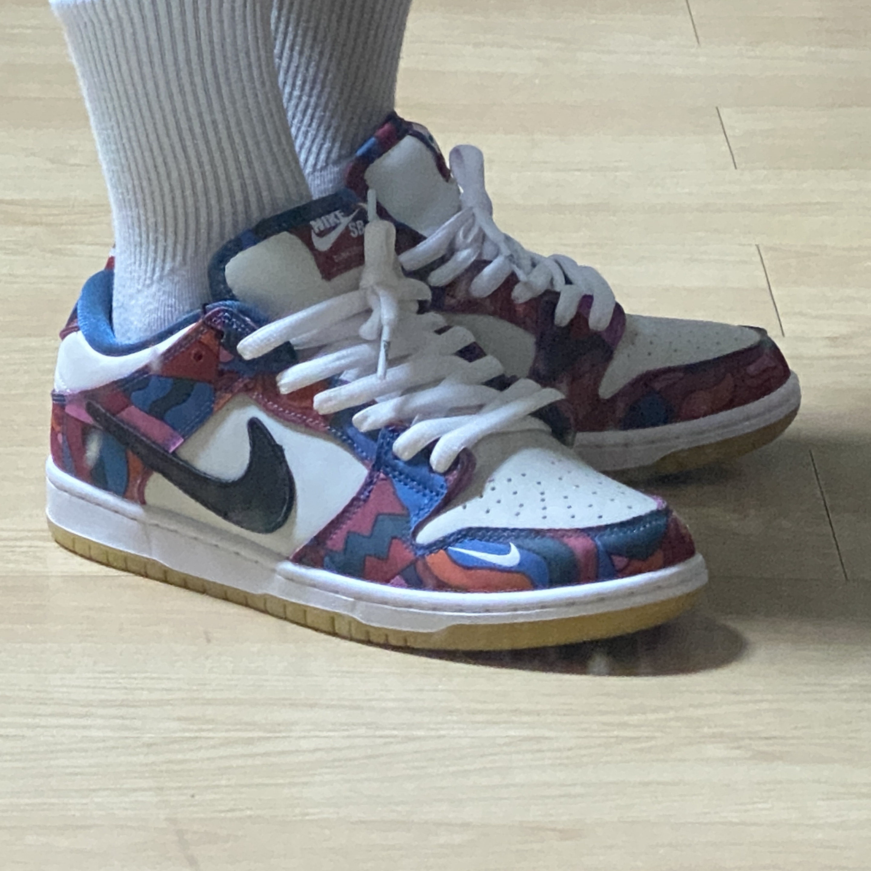 Nike x Parra SB Dunk Low Pro Abstract Art 착용 스타일