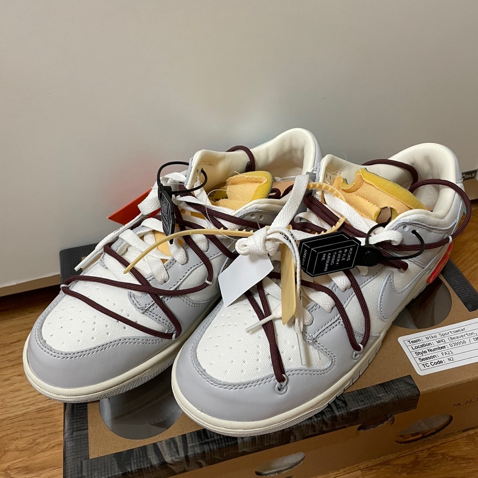 Nike x Off-White Dunk Low The 50 - Lot 46 착용 스타일