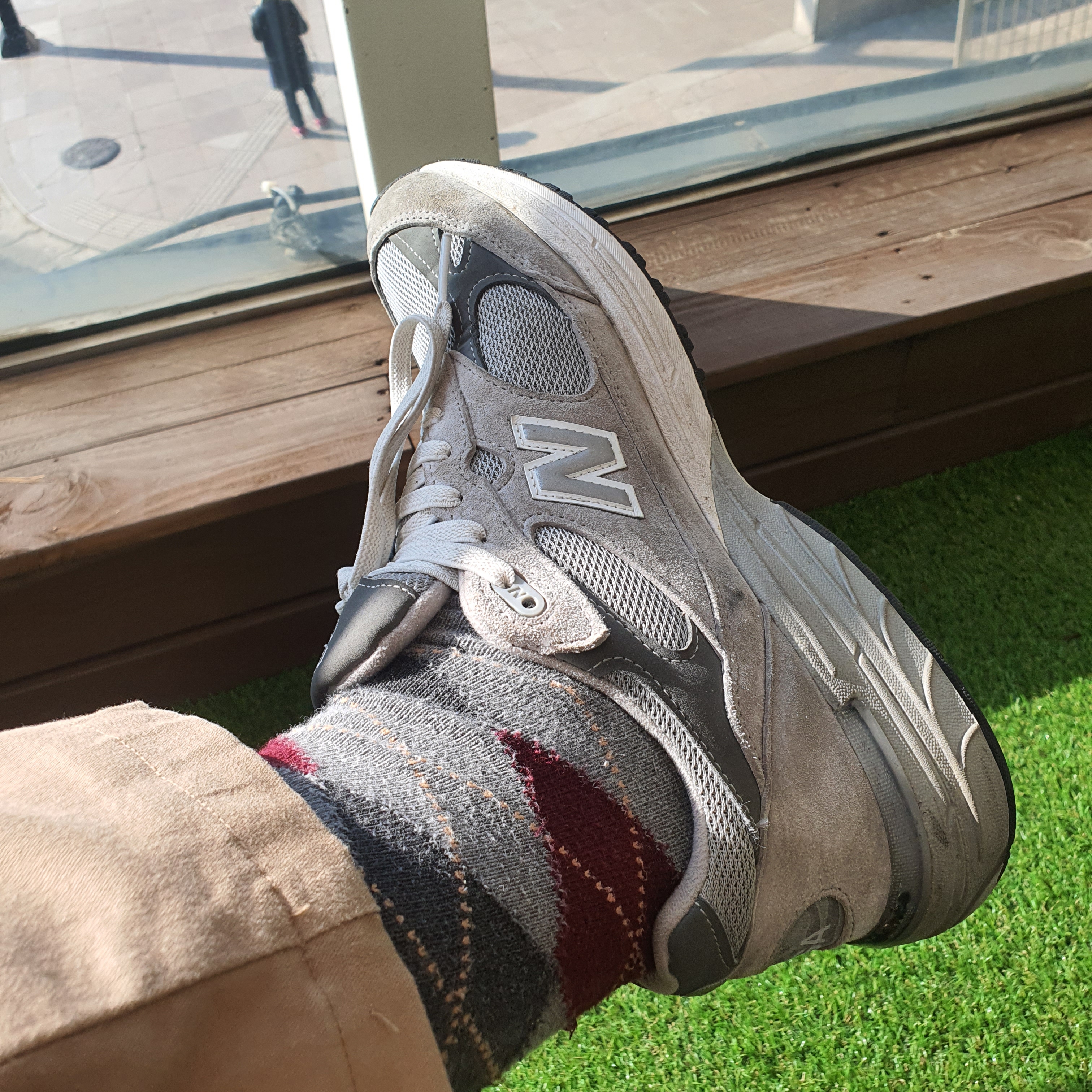 New Balance 993 Made in USA Grey - D Standard 착용 스타일