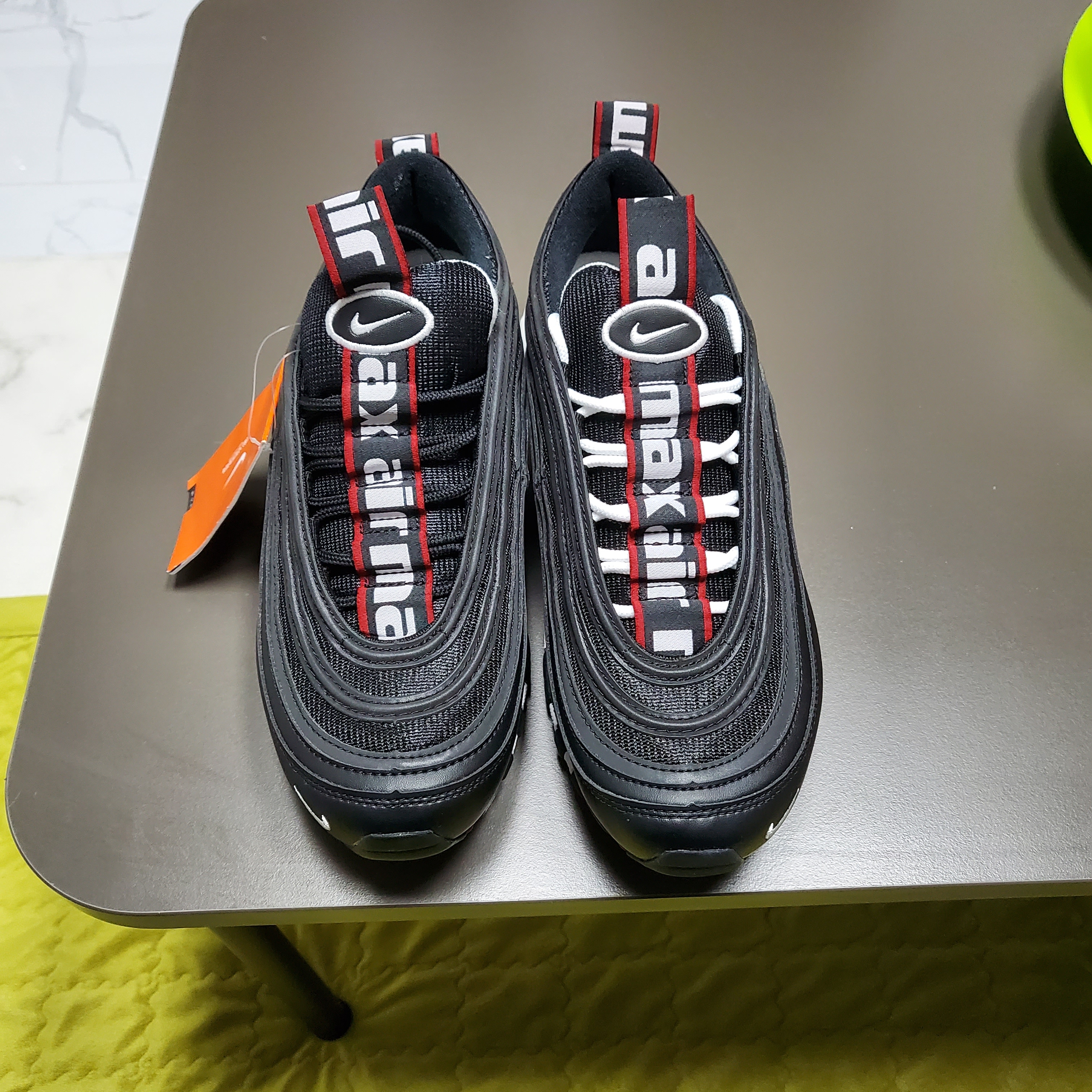 Nike Air Max 97 Overbranding Black 착용 스타일 - 1