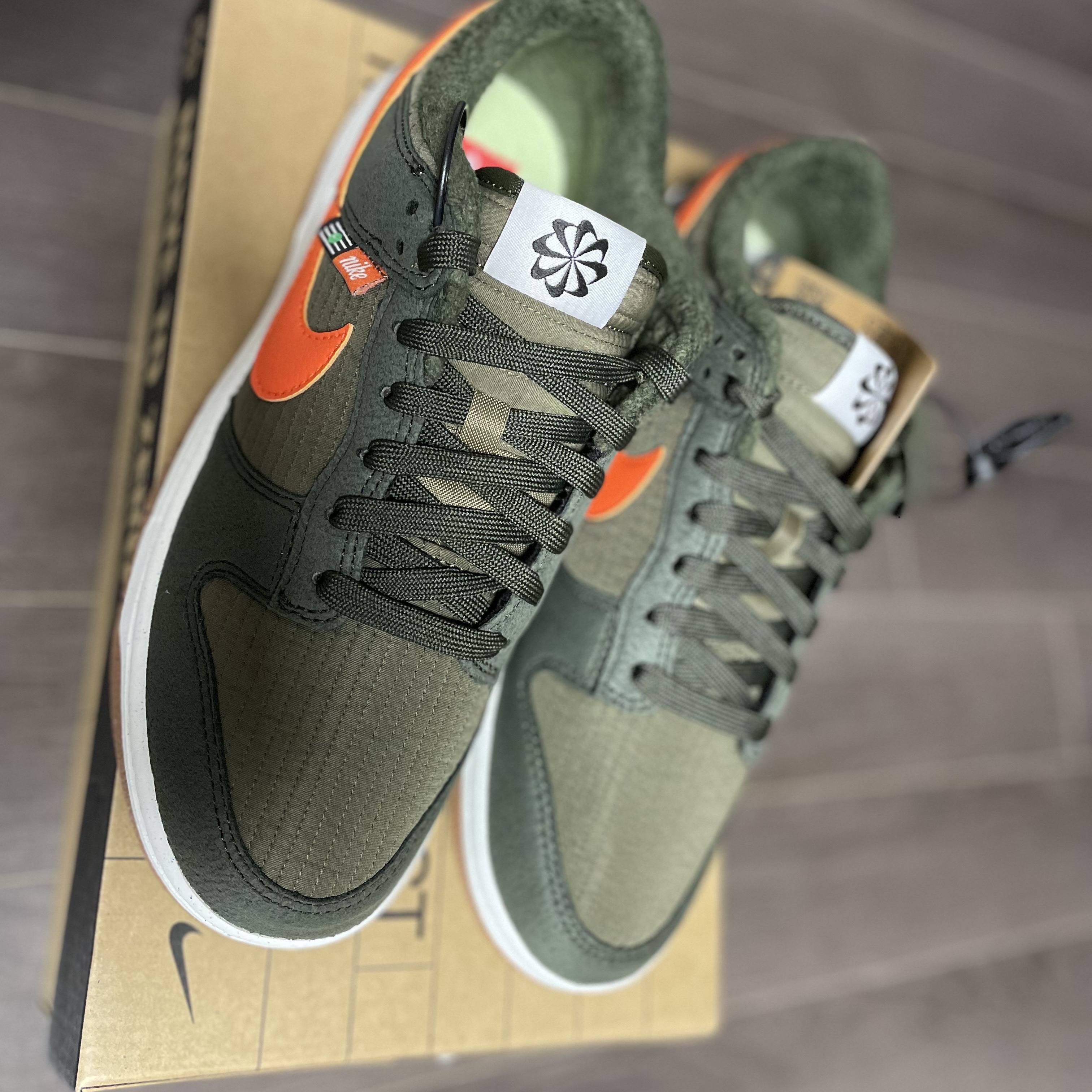 Nike Dunk Low Retro Next Nature Sequoia Olive 착용 스타일