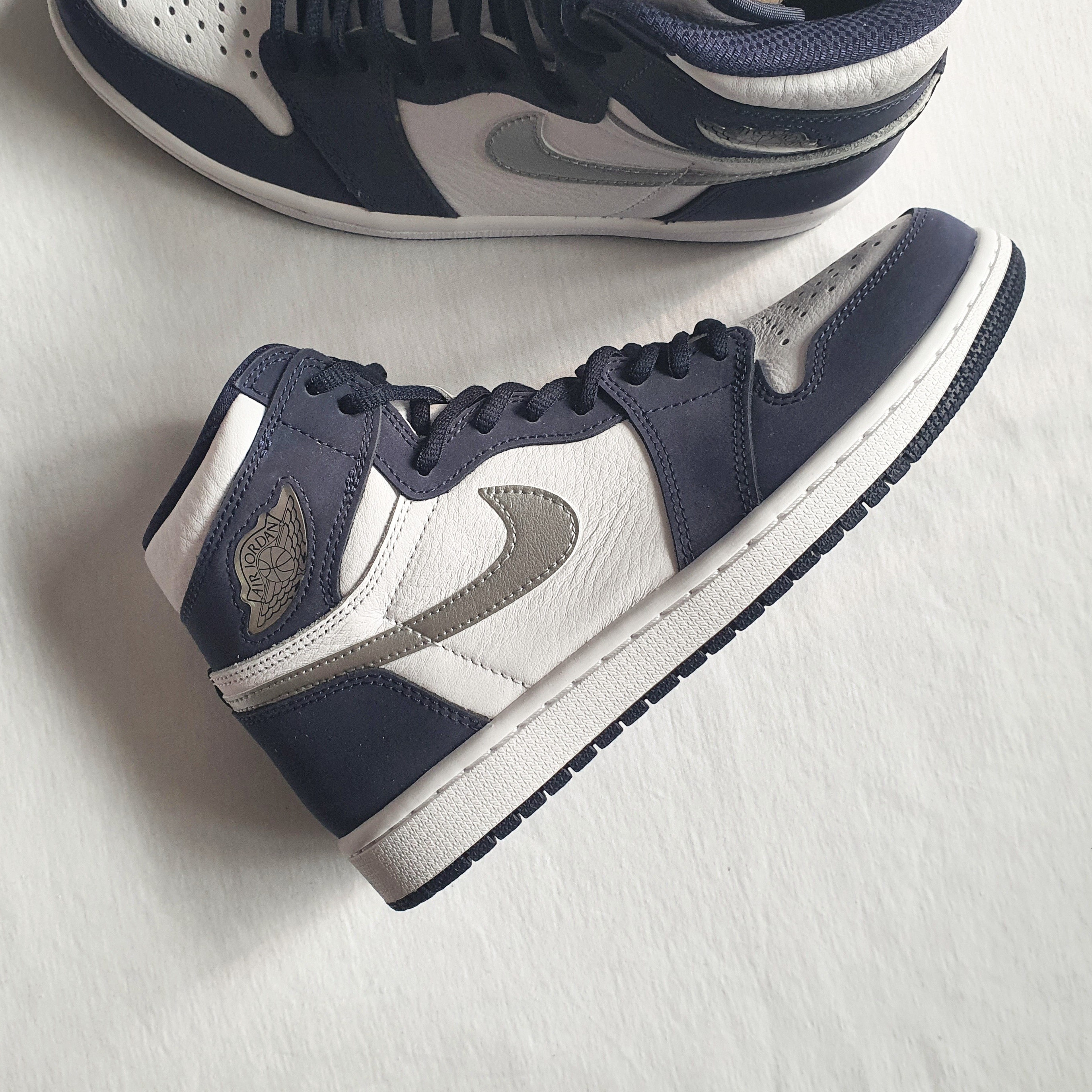 Jordan 1 Retro High OG CO.JP Midnight Navy, (GS) Jordan 1 Retro High OG CO.JP Midnight Navy 착용 스타일 - 4