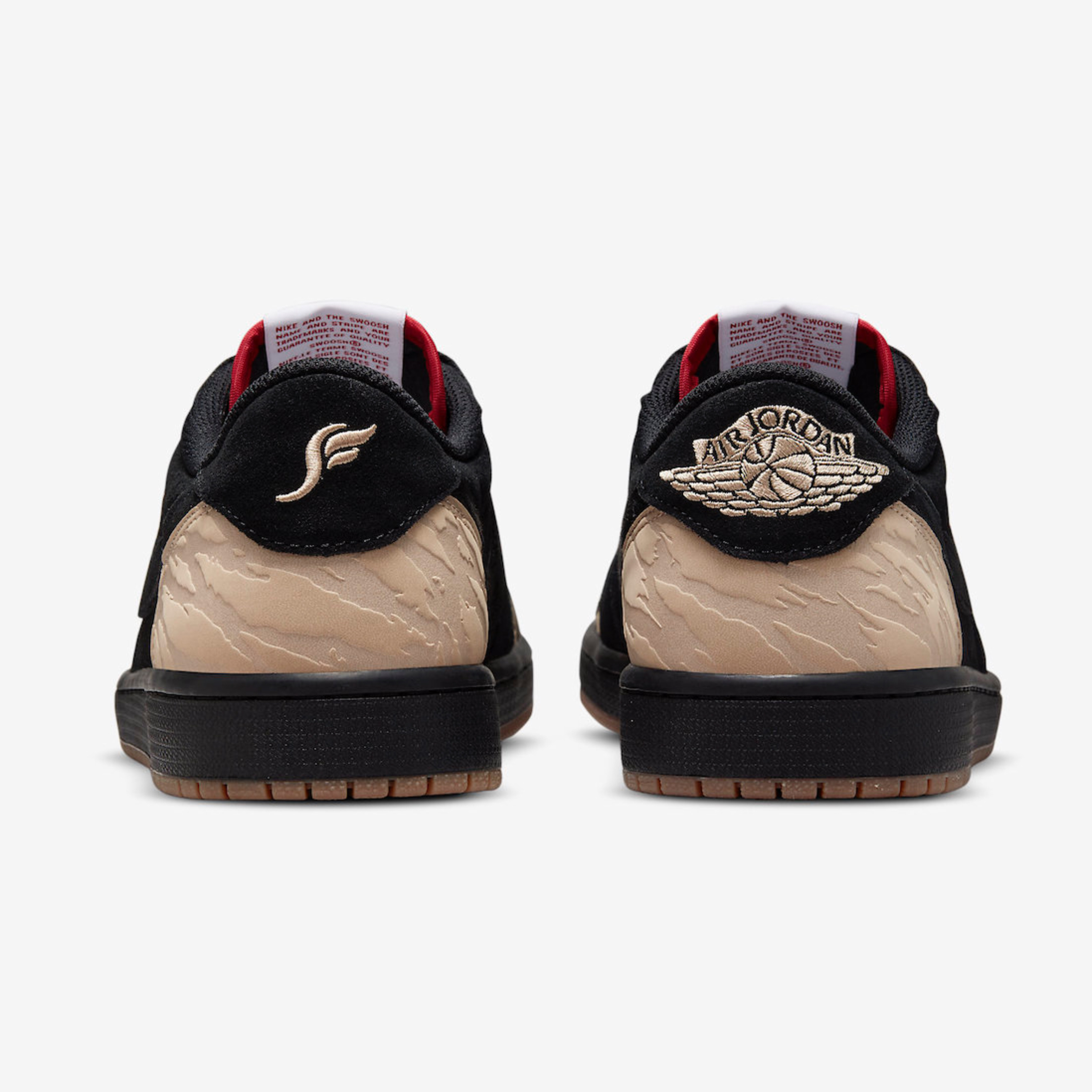 Jordan 1 x SoleFly Retro Low OG SP Black and Sport Red 착용 스타일 - 5