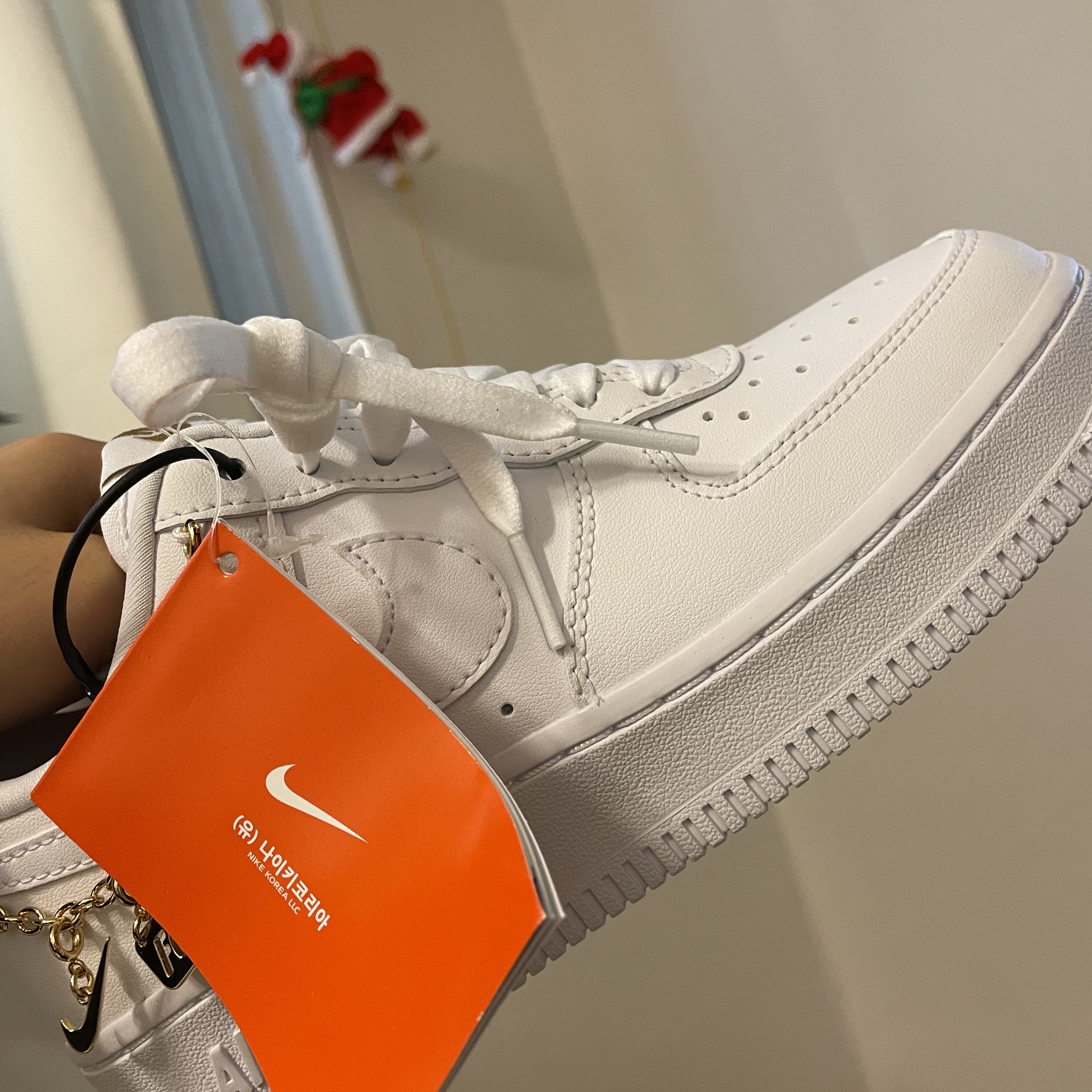 (W) Nike Air Force 1 '07 LX White Pendant 착용 스타일 - 2