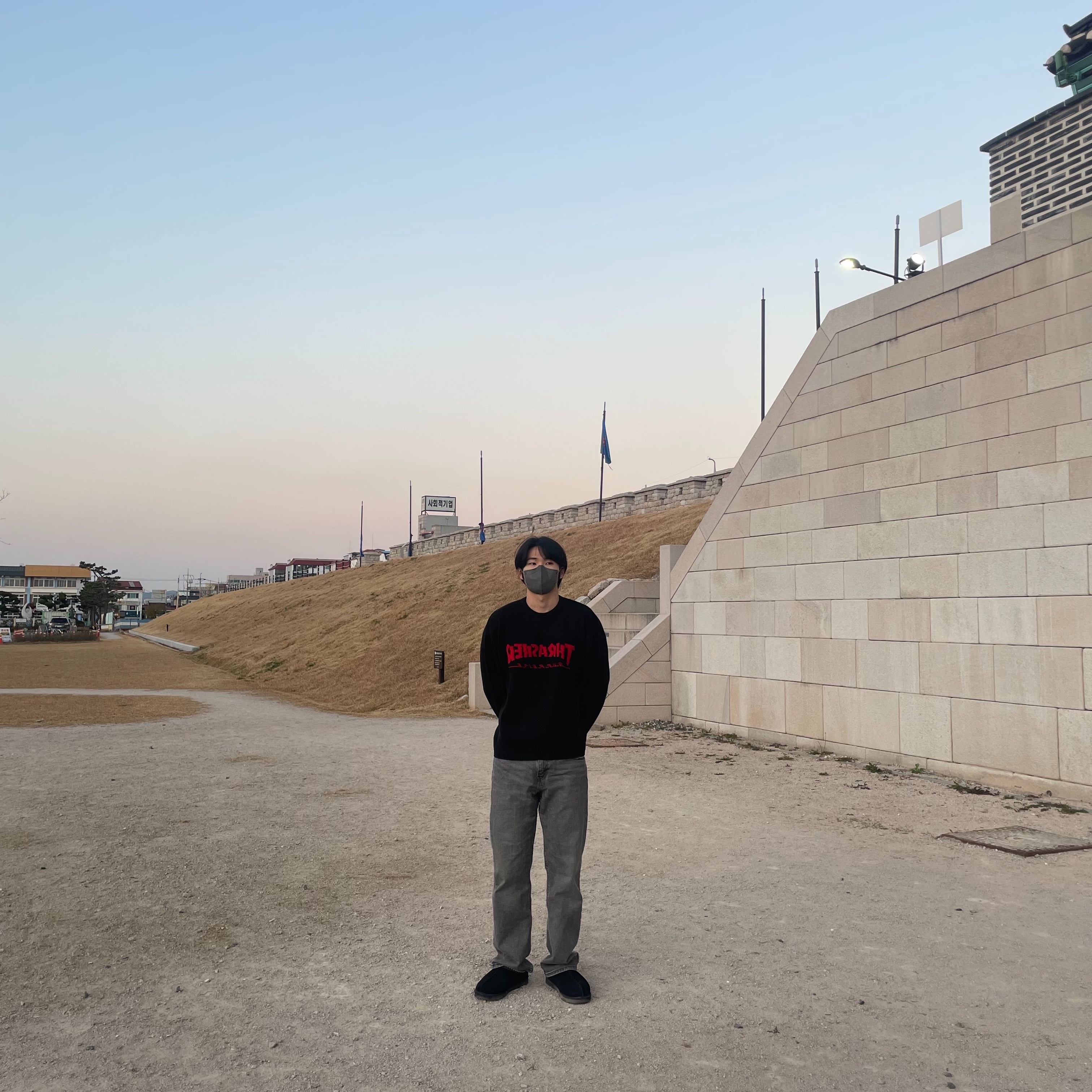 Supreme x Thrasher Sweater Black - 21FW 착용 스타일