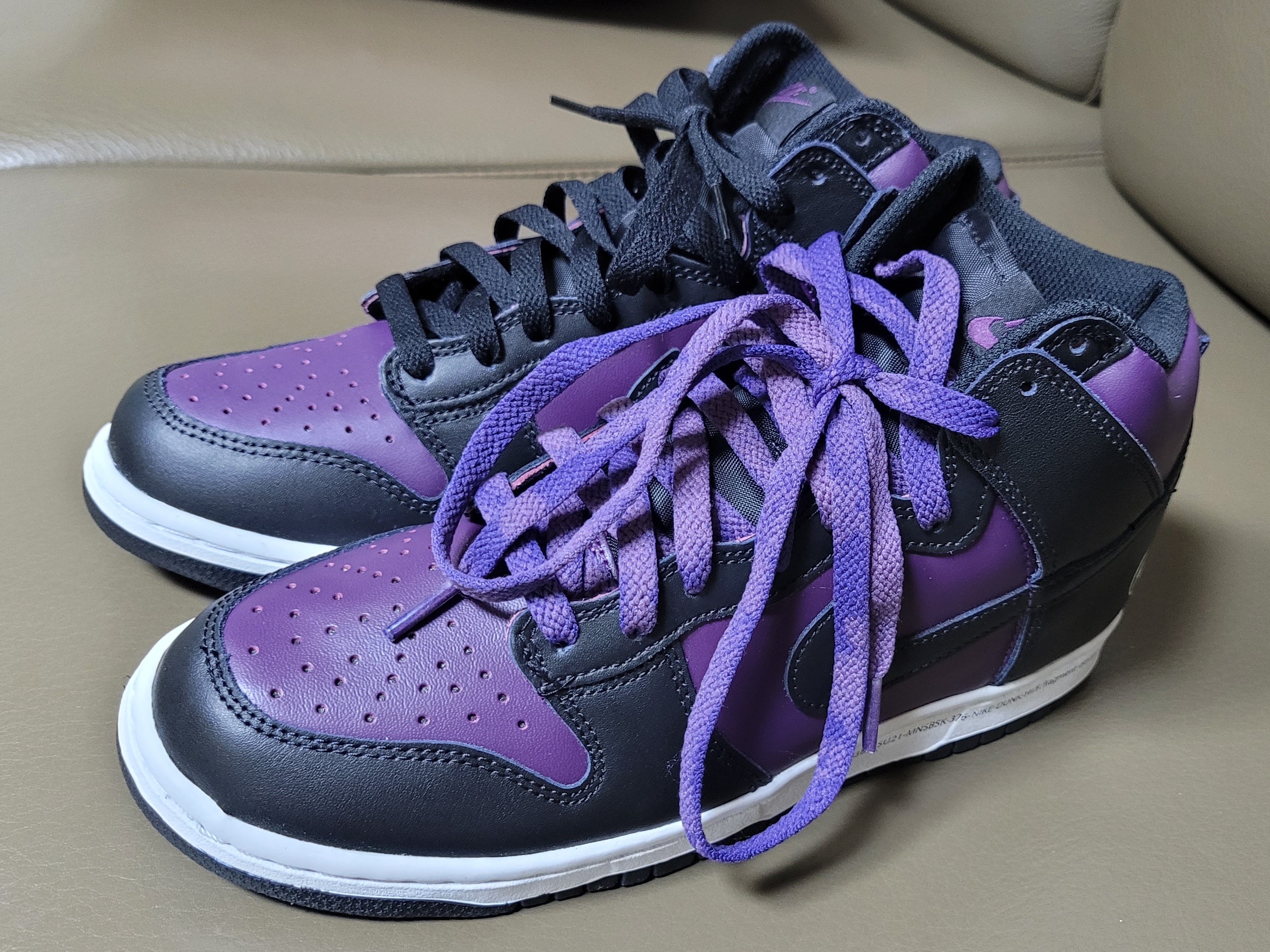 Nike x Fragment Dunk High Black 착용 스타일