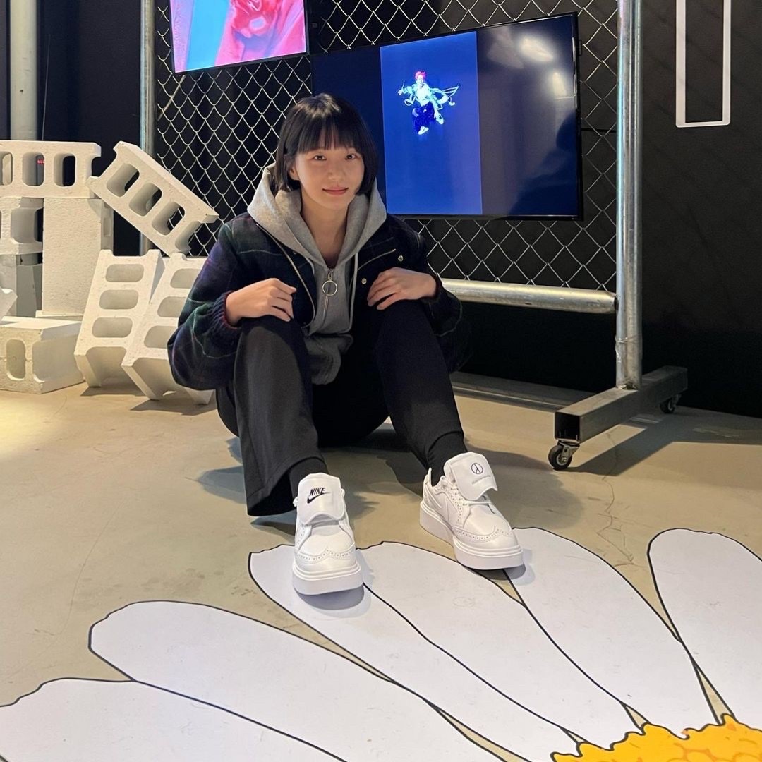 Nike x Peaceminusone Kwondo1 White 착용 스타일 - 2
