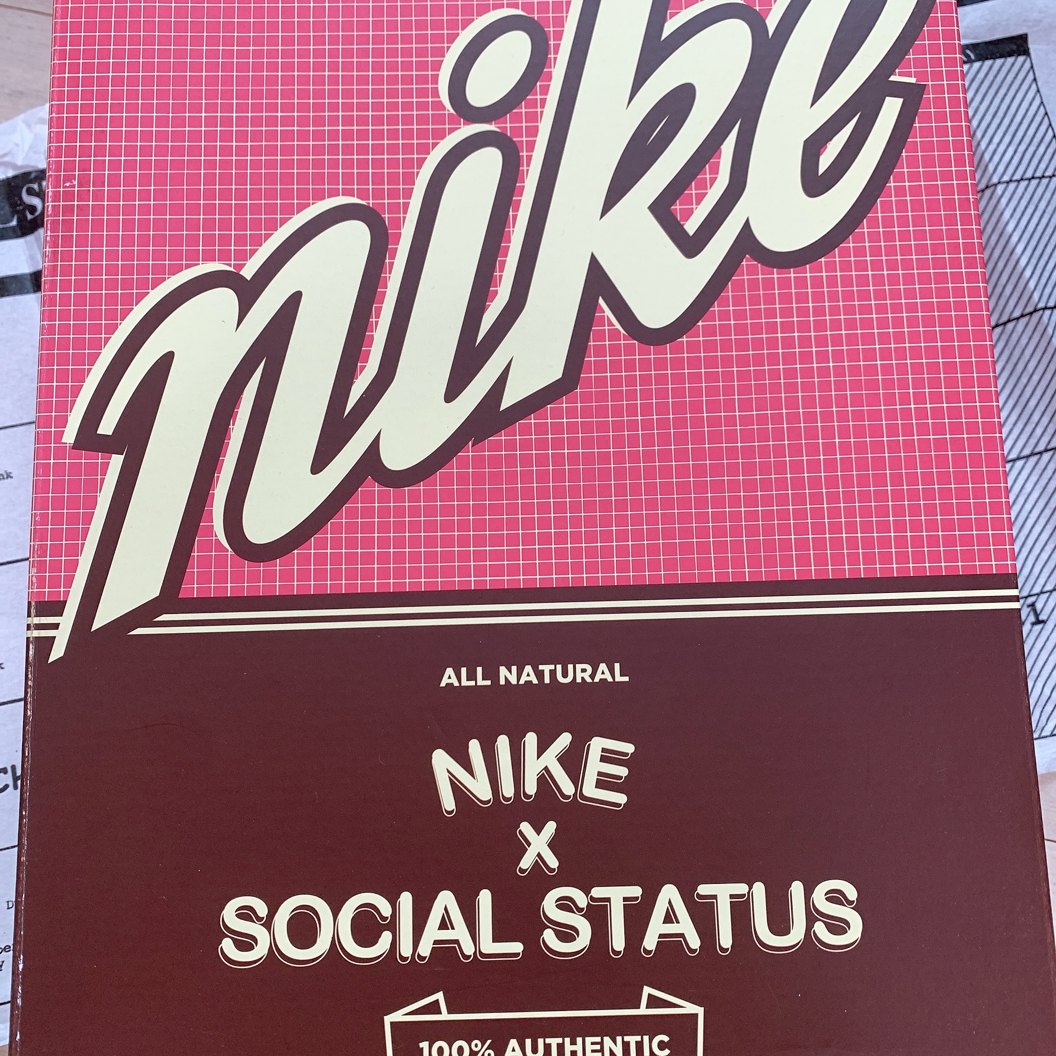 Nike x Social Status Dunk Mid Free Lunch Chocolate Milk 착용 스타일 - 4