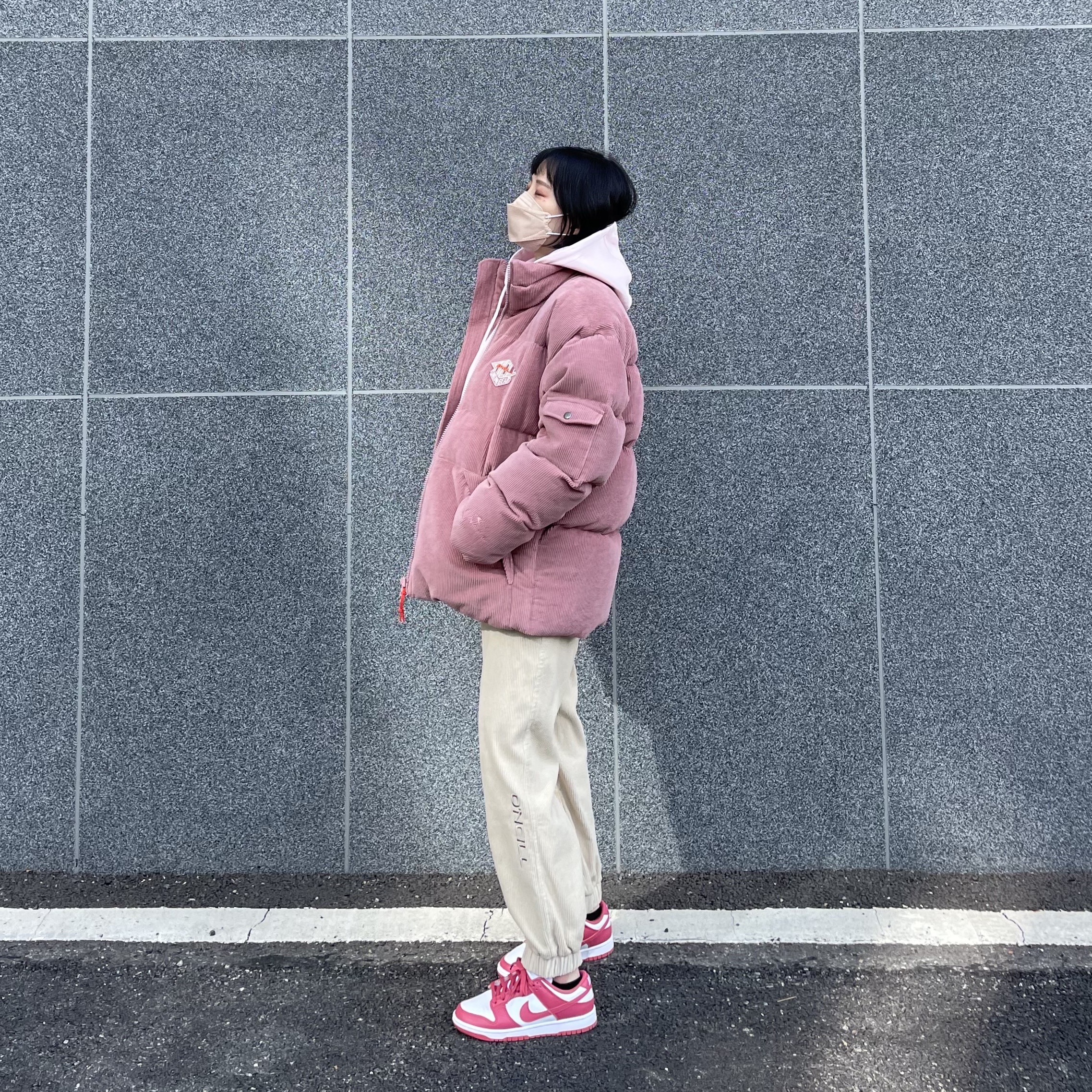 (W) Nike Dunk Low Archeo Pink 착용 스타일