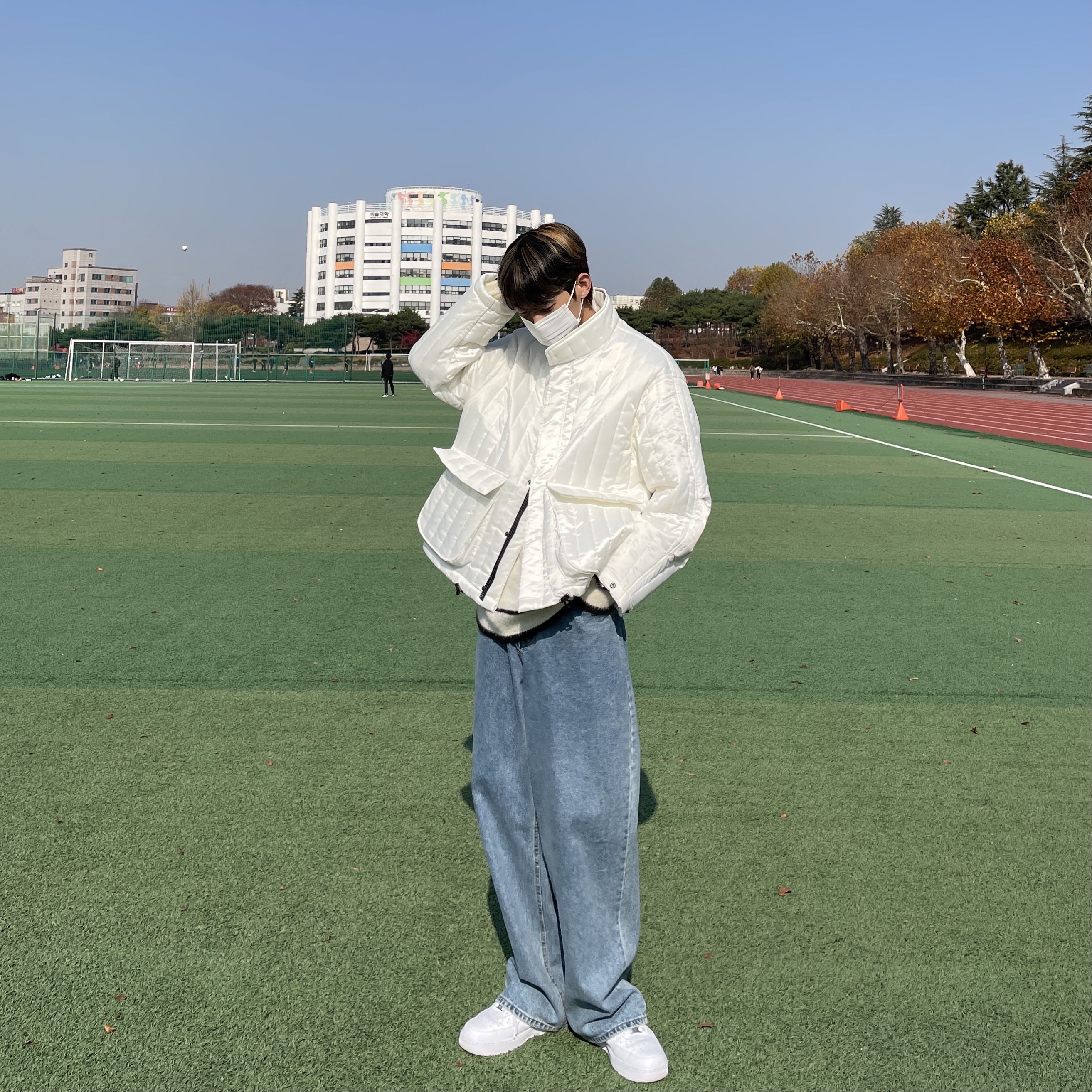 Nike Air Force 1 '07 Low White 착용 스타일
