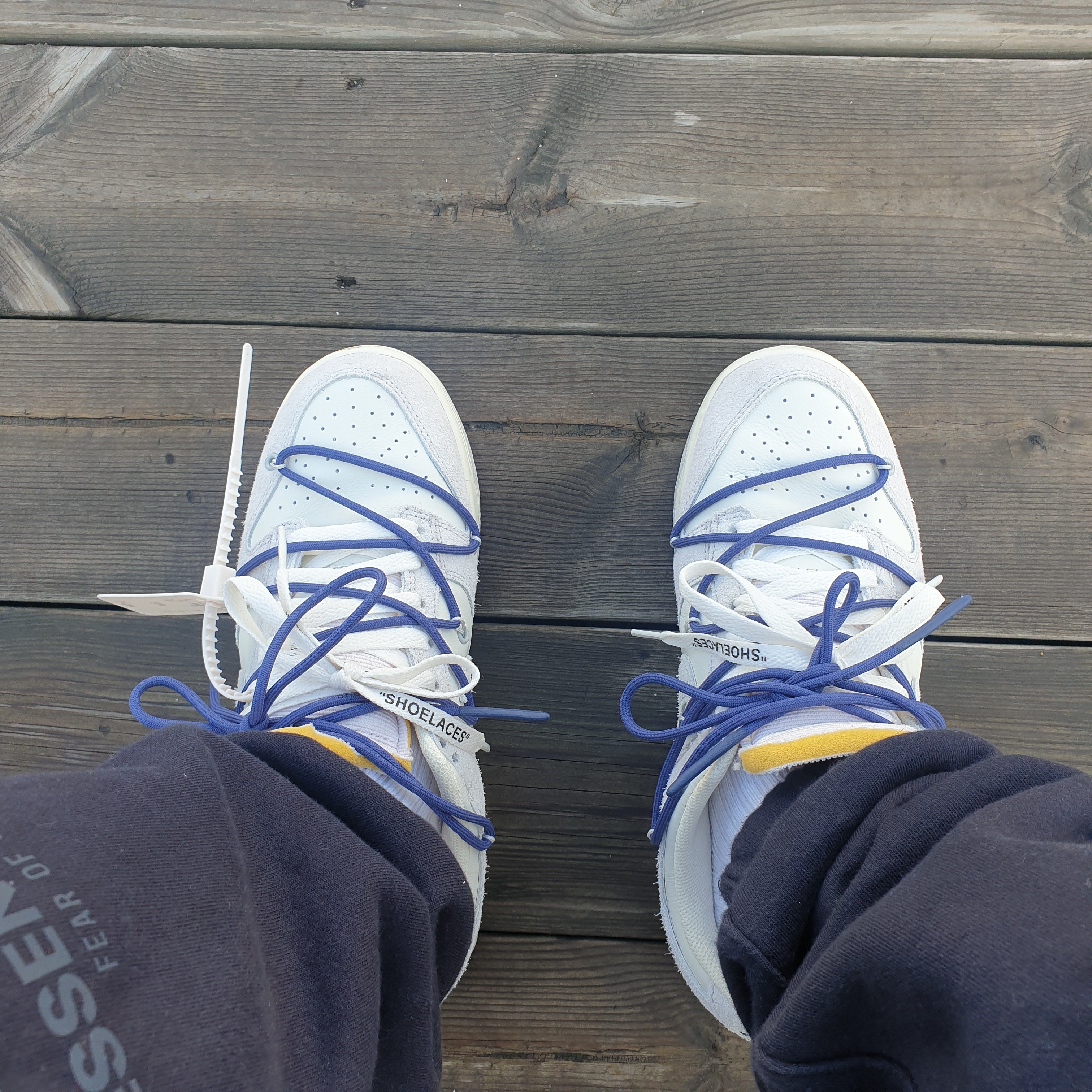Nike x Off-White Dunk Low The 50 - Lot 18 착용 스타일 - 1