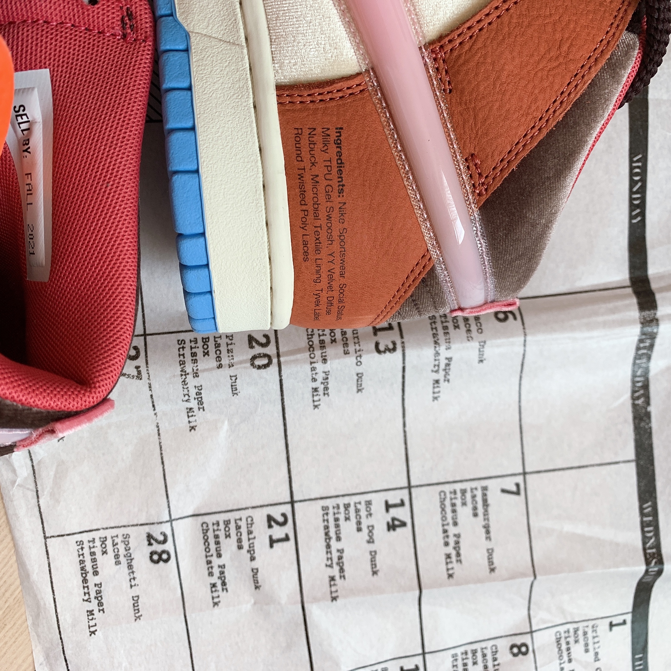 Nike x Social Status Dunk Mid Free Lunch Chocolate Milk 착용 스타일 - 3