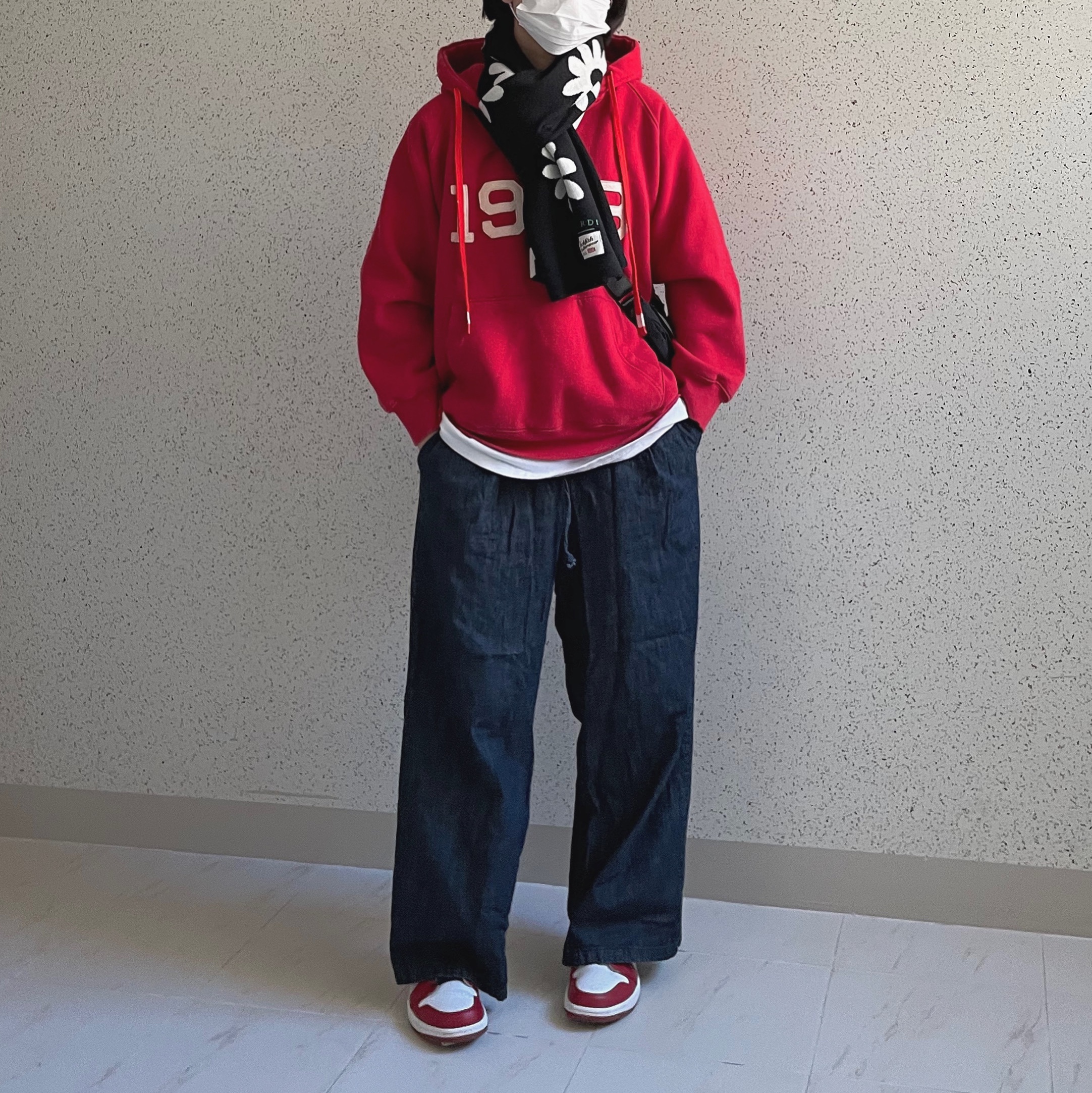 Jordan 1 Low Gym Red White 착용 스타일