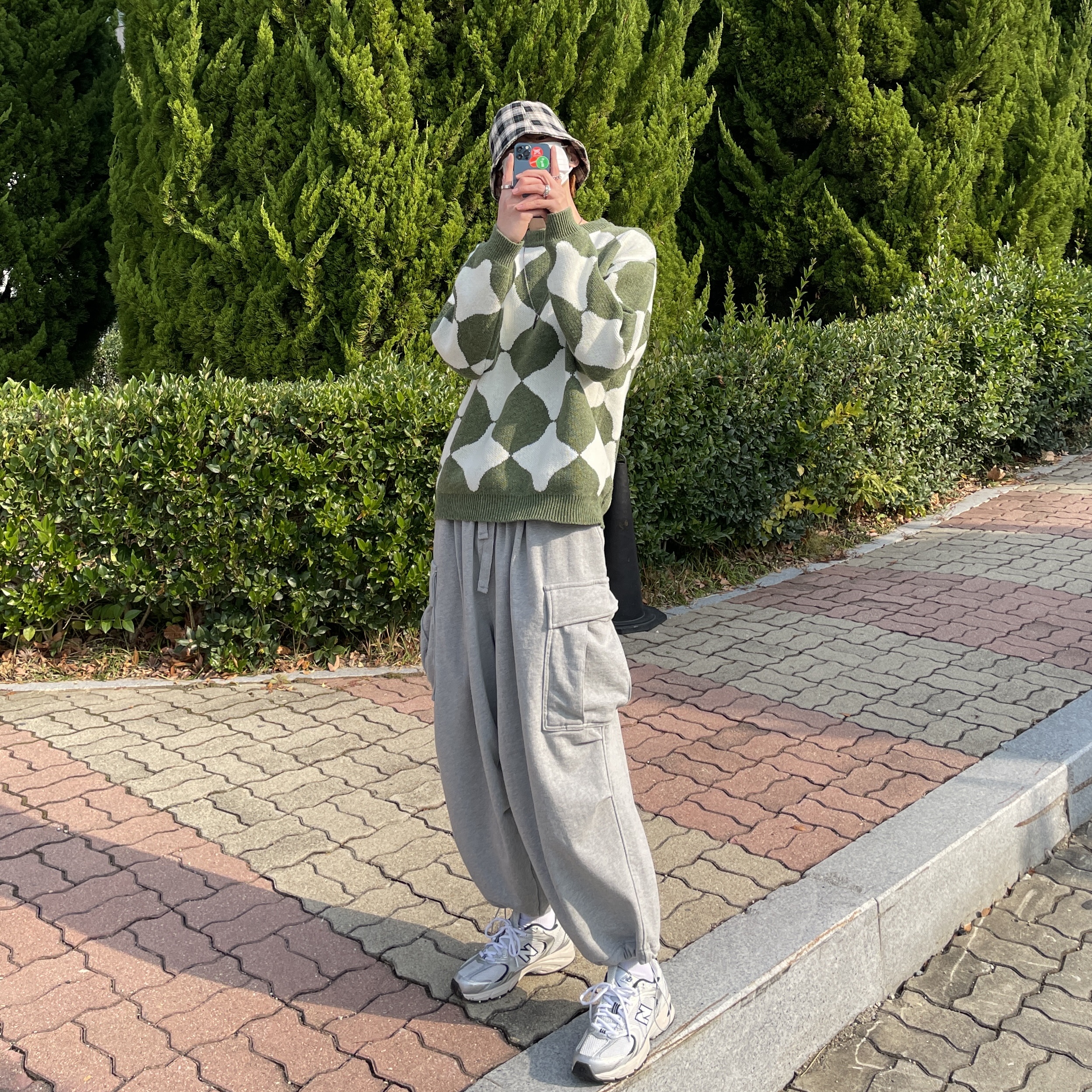 New Balance 530 Steel Grey 착용 스타일