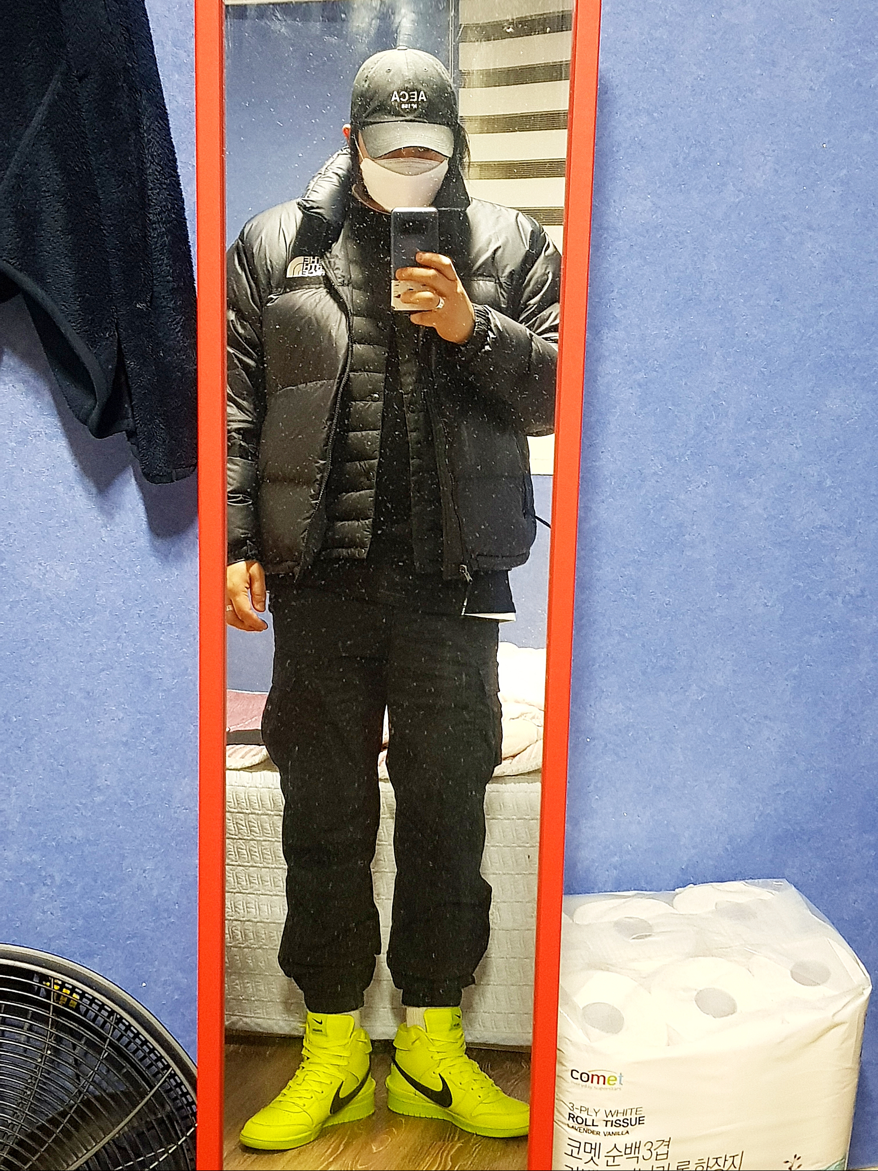 Nike x Ambush Dunk High Flash Lime, Stussy Stock DSM London LS T-Shirt Black 착용 스타일 - 1