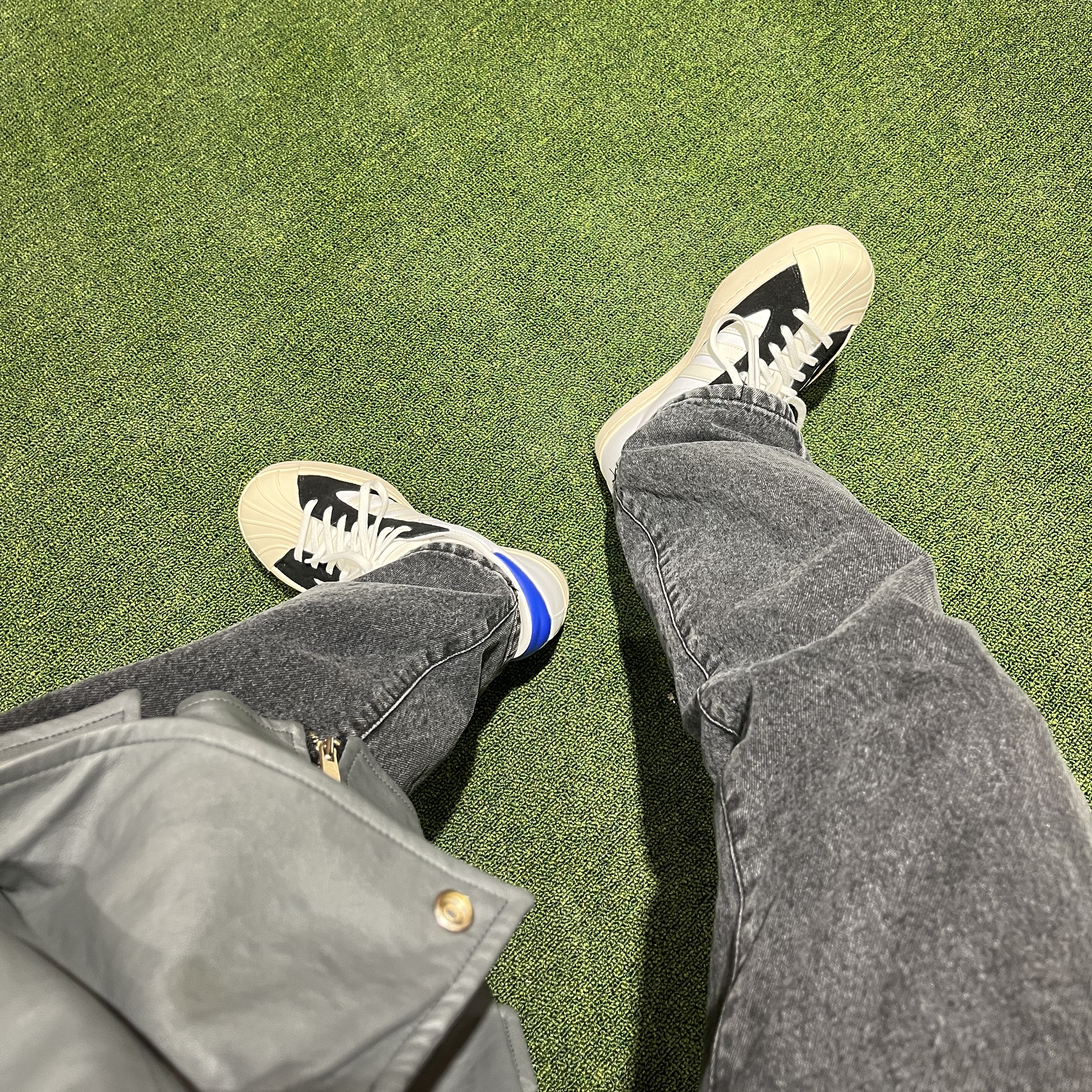 Y-3 Yohji Star Cloud White Bold Blue 착용 스타일 - 1