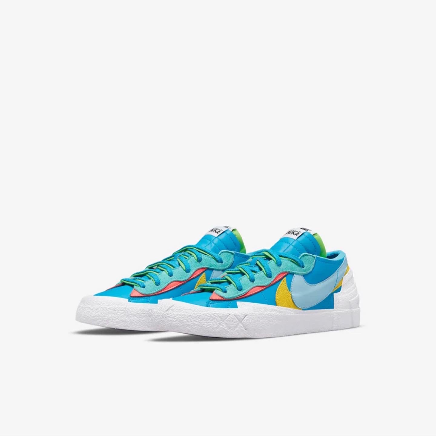 Nike x Sacai x Kaws Blazer Low Neptune Blue 착용 스타일 - 2