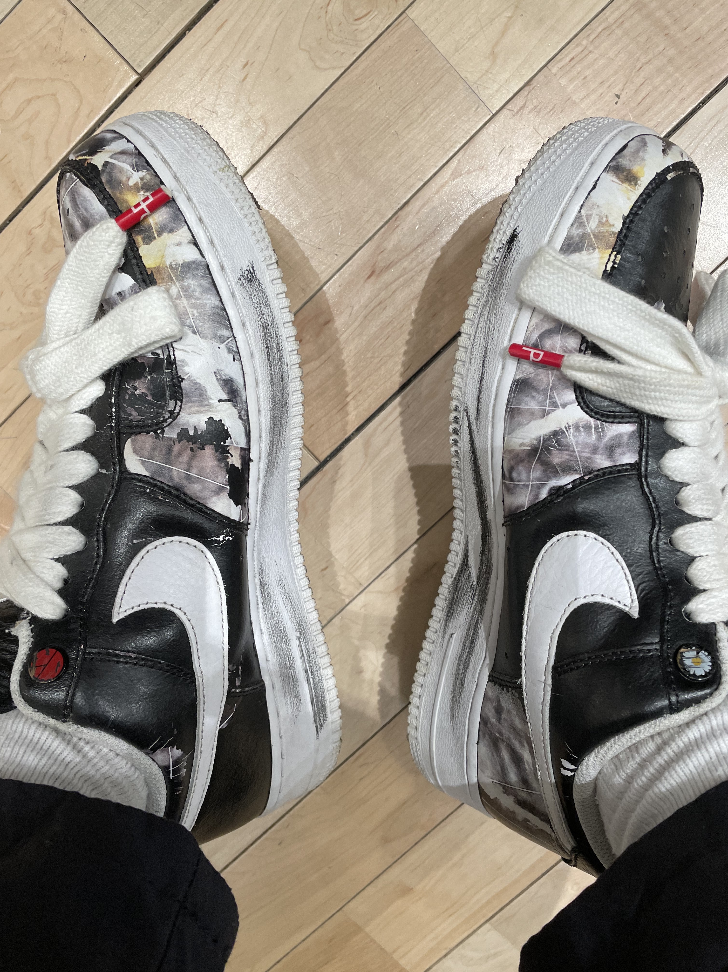 Nike x Peaceminusone Air Force 1 Low Para-Noise 착용 스타일