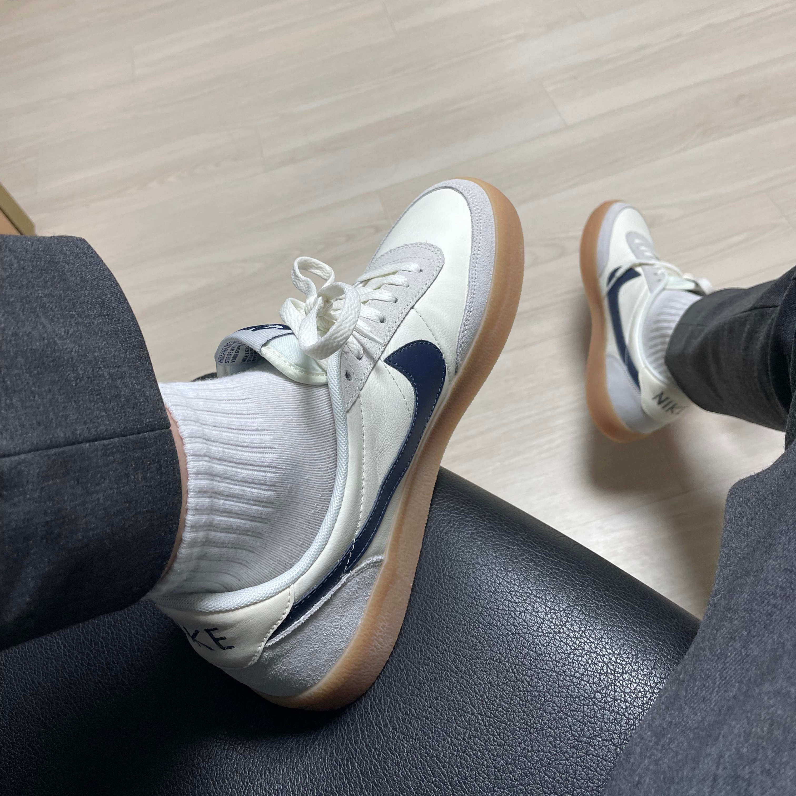 Nike x J.Crew Killshot 2 Sail Midnight Navy 착용 스타일 - 2