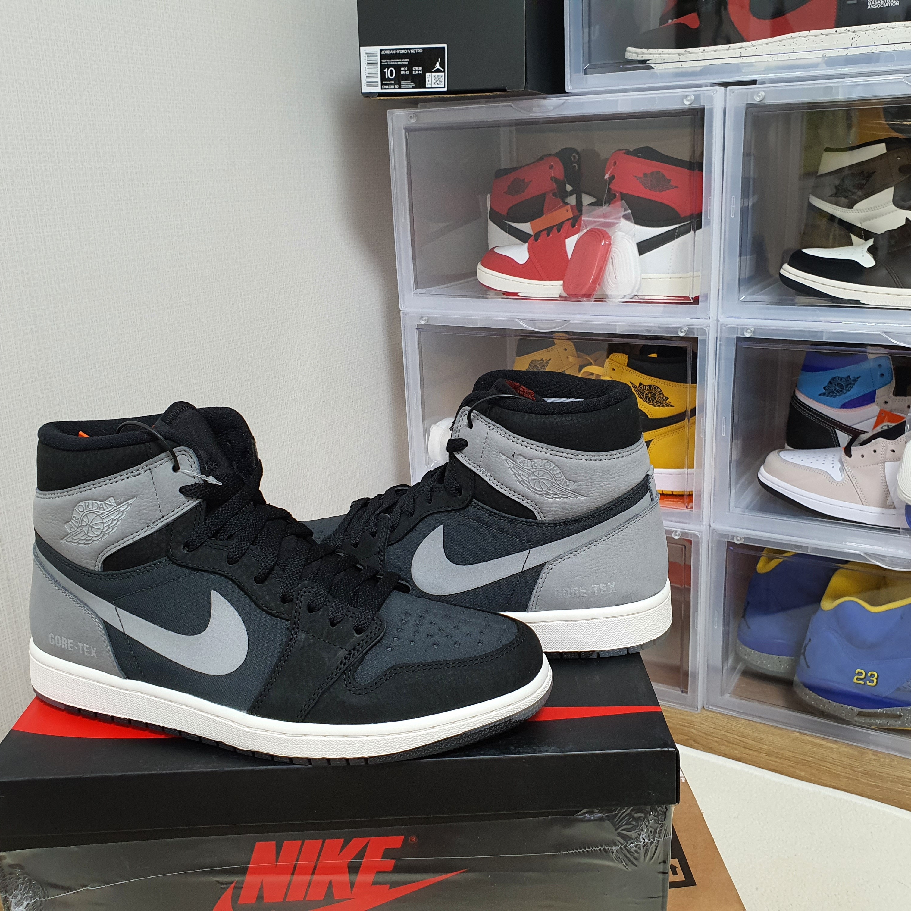 Jordan 1 Element Gore-Tex Particle Grey, Jordan 1 Retro High OG Black Mocha 착용 스타일 - 2