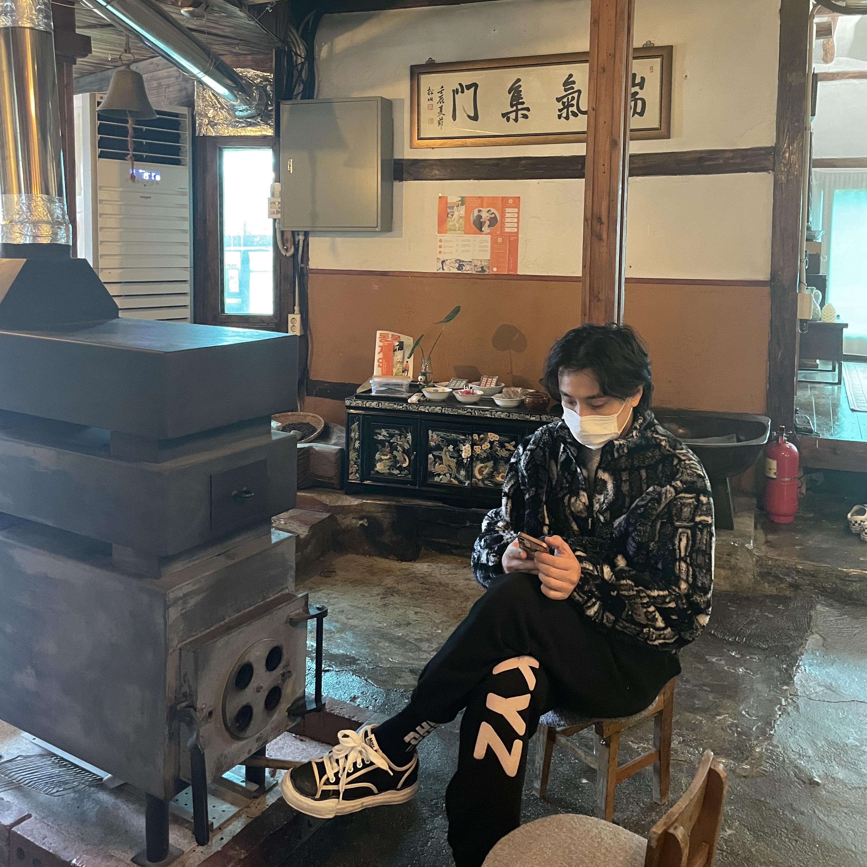 Supreme Saint Michael Fleece Jacket Black - 21SS 착용 스타일