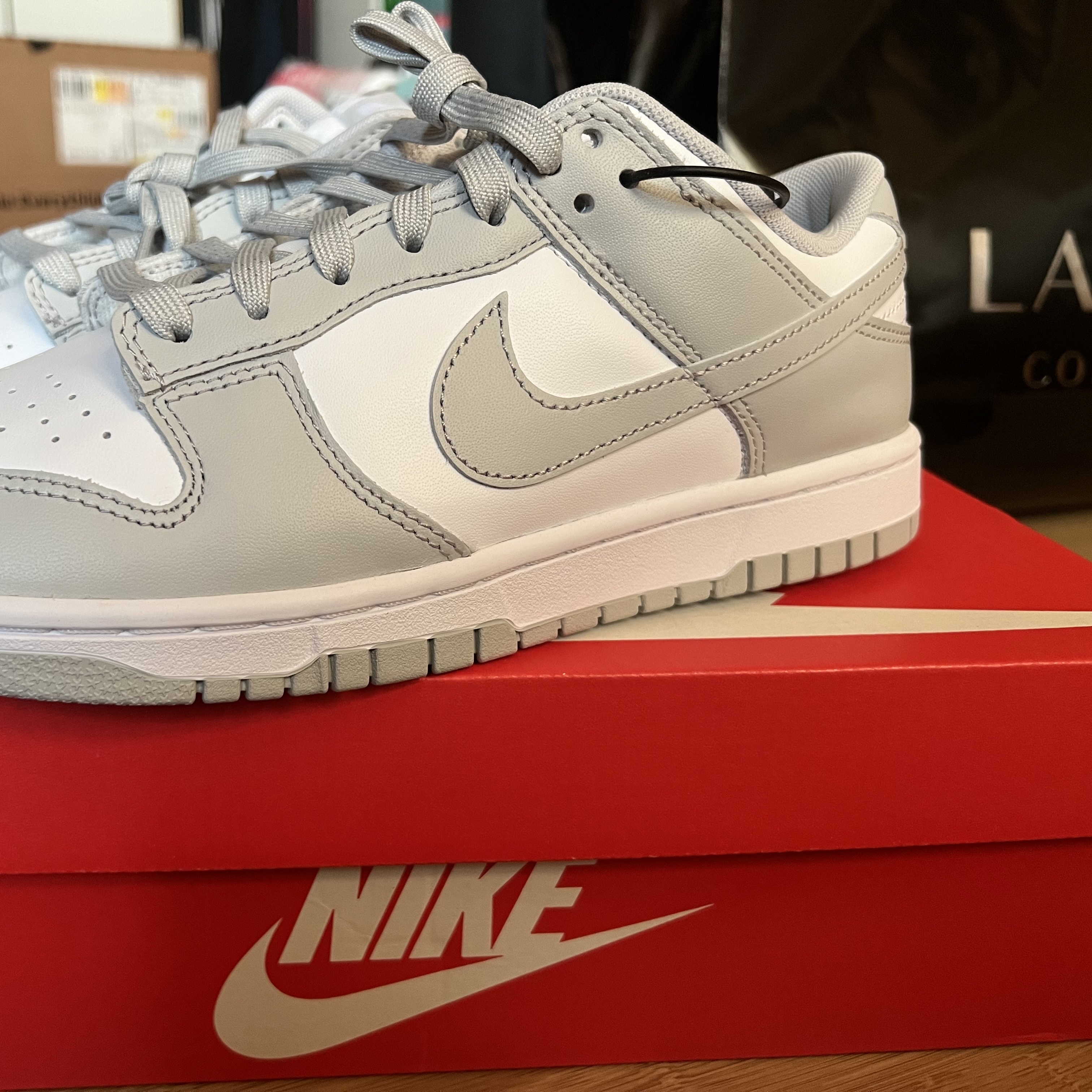 Nike Dunk Low Retro Grey Fog 착용 스타일 - 2