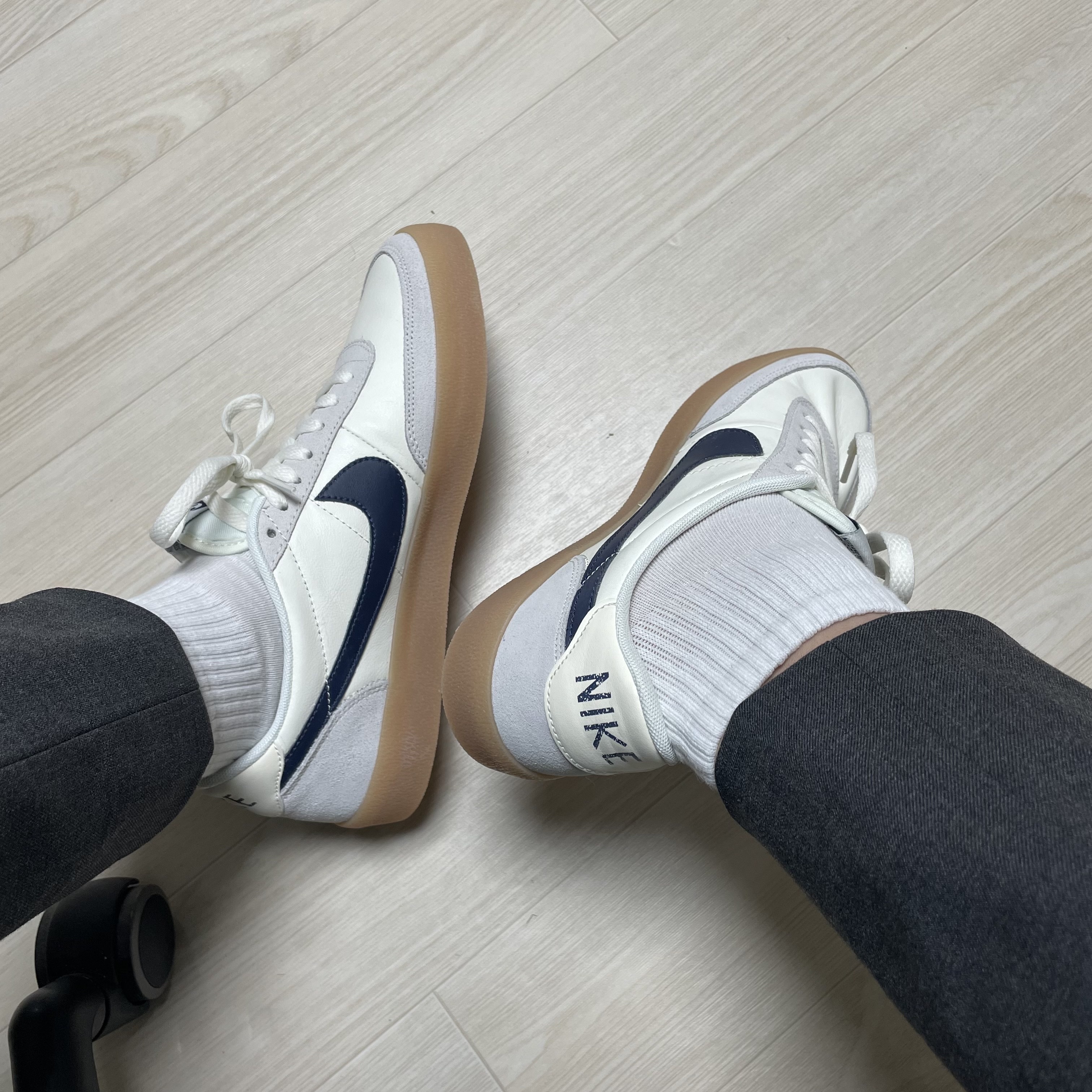 Nike x J.Crew Killshot 2 Sail Midnight Navy 착용 스타일 - 1