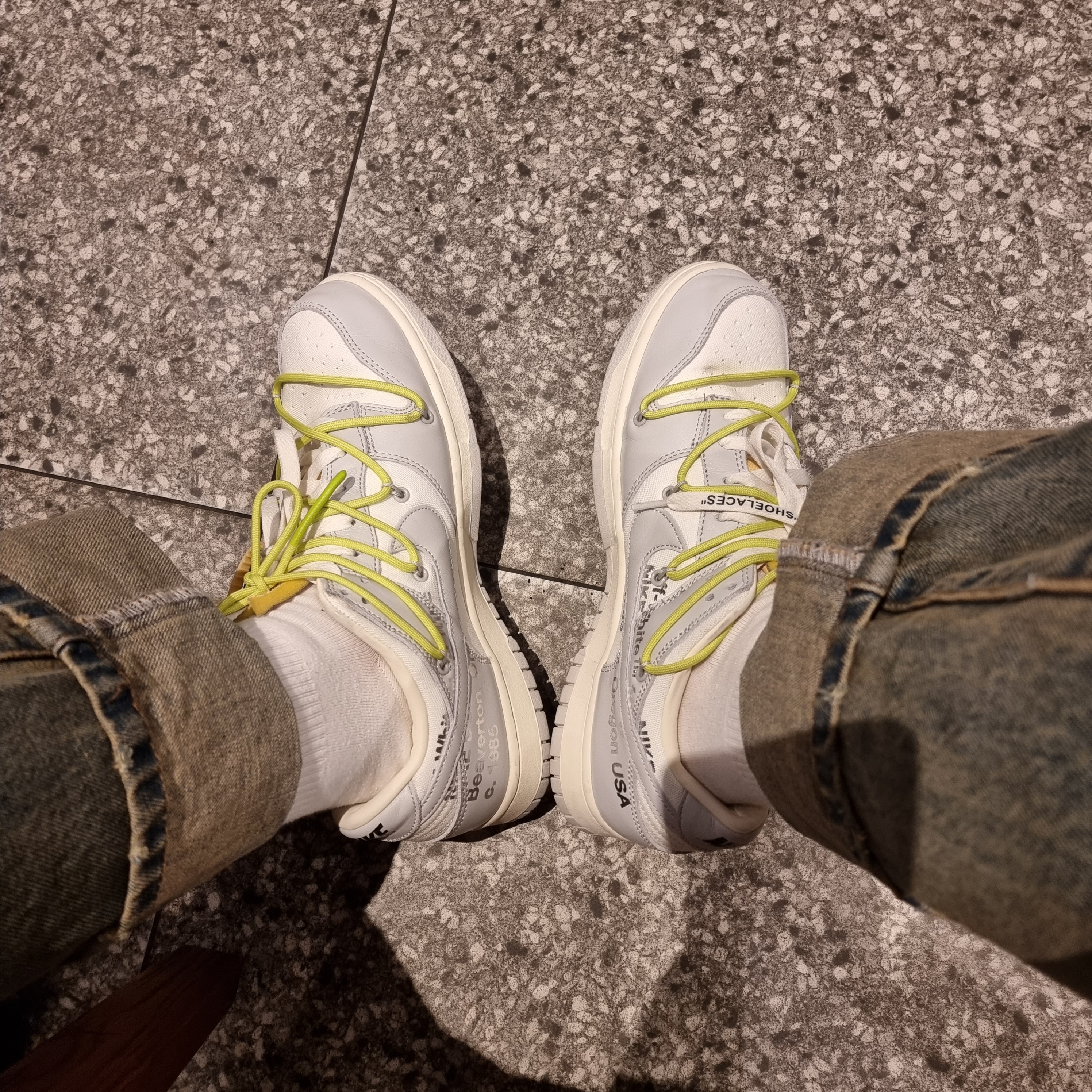Nike x Off-White Dunk Low The 50 - Lot 46 착용 스타일 - 2