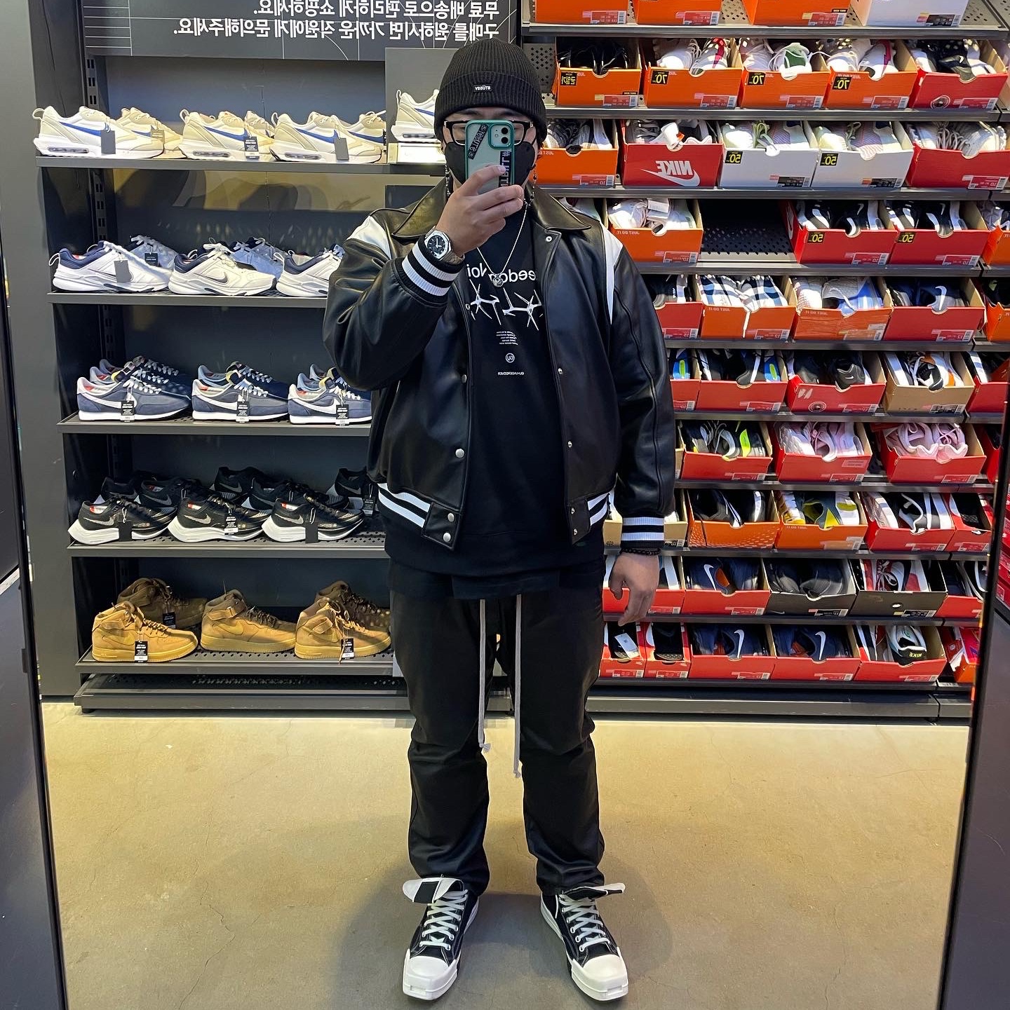 Converse x Drkshdw Turbodrk Chuck 70 Hi Black 착용 스타일 - 1