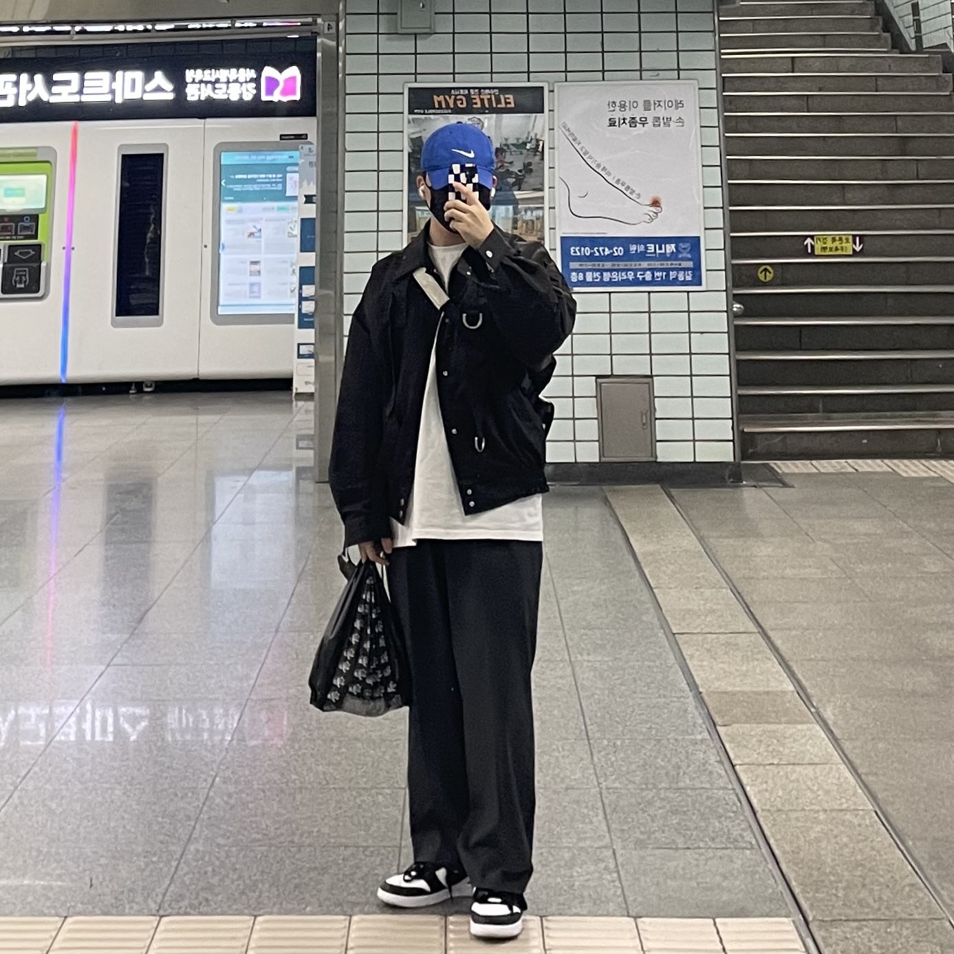Nike x Ambush Dunk High Black 착용 스타일