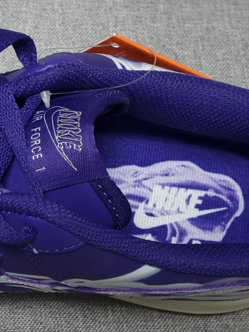 Nike Air Force 1 Low '07 Purple Skeleton 착용 스타일 - 3
