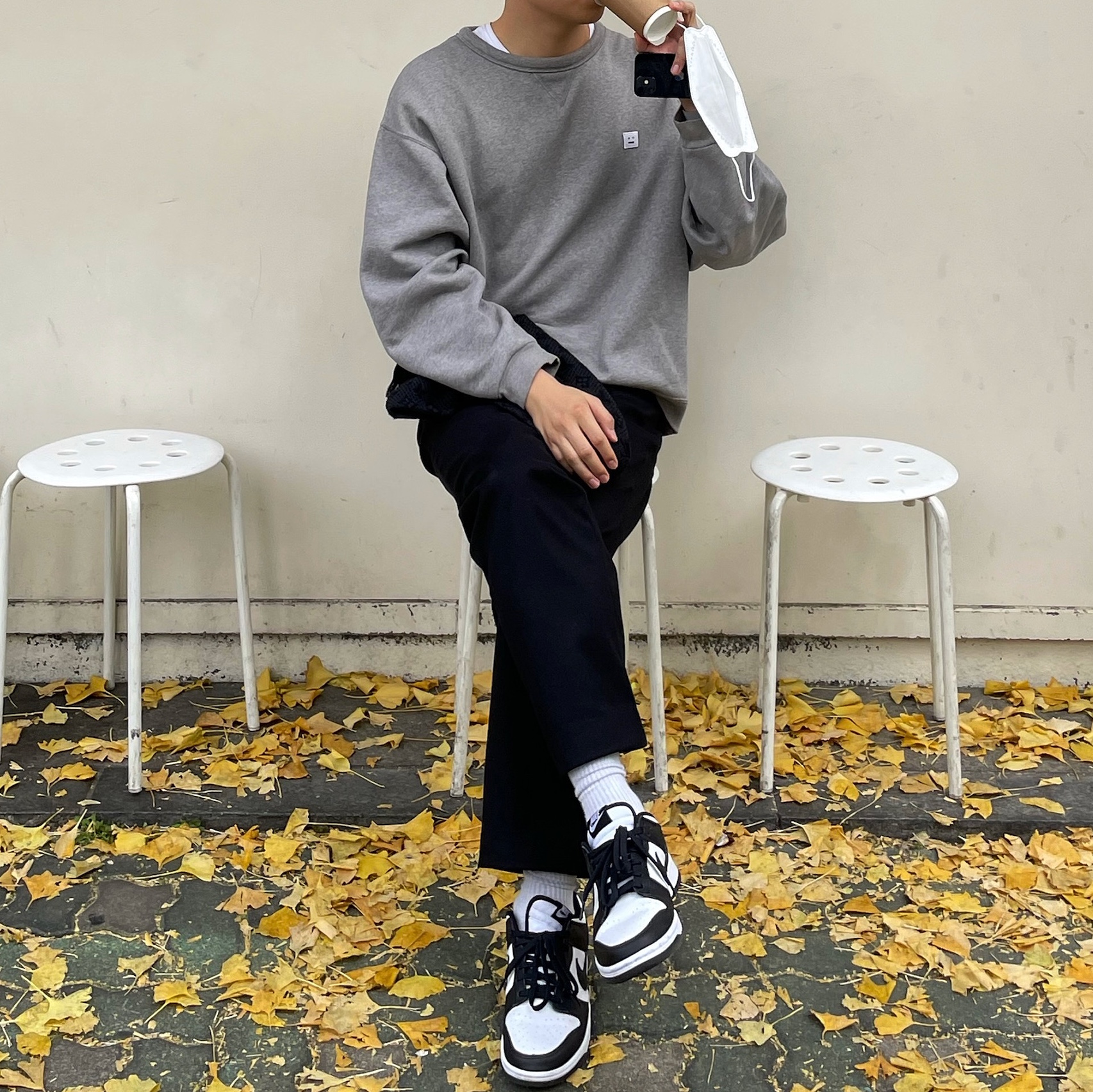 Nike Dunk Low Retro Black 착용 스타일