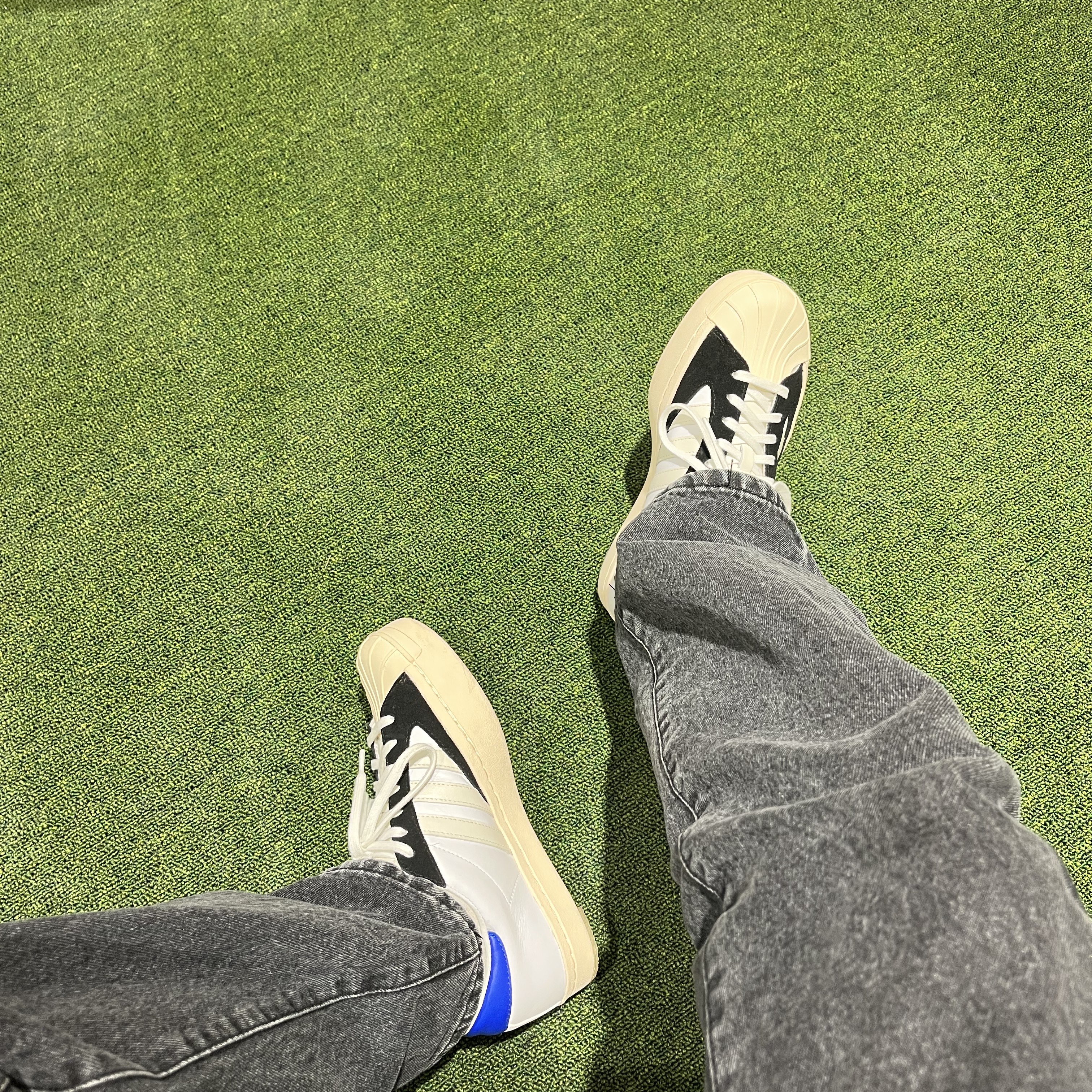 Y-3 Yohji Star Cloud White Bold Blue 착용 스타일 - 2