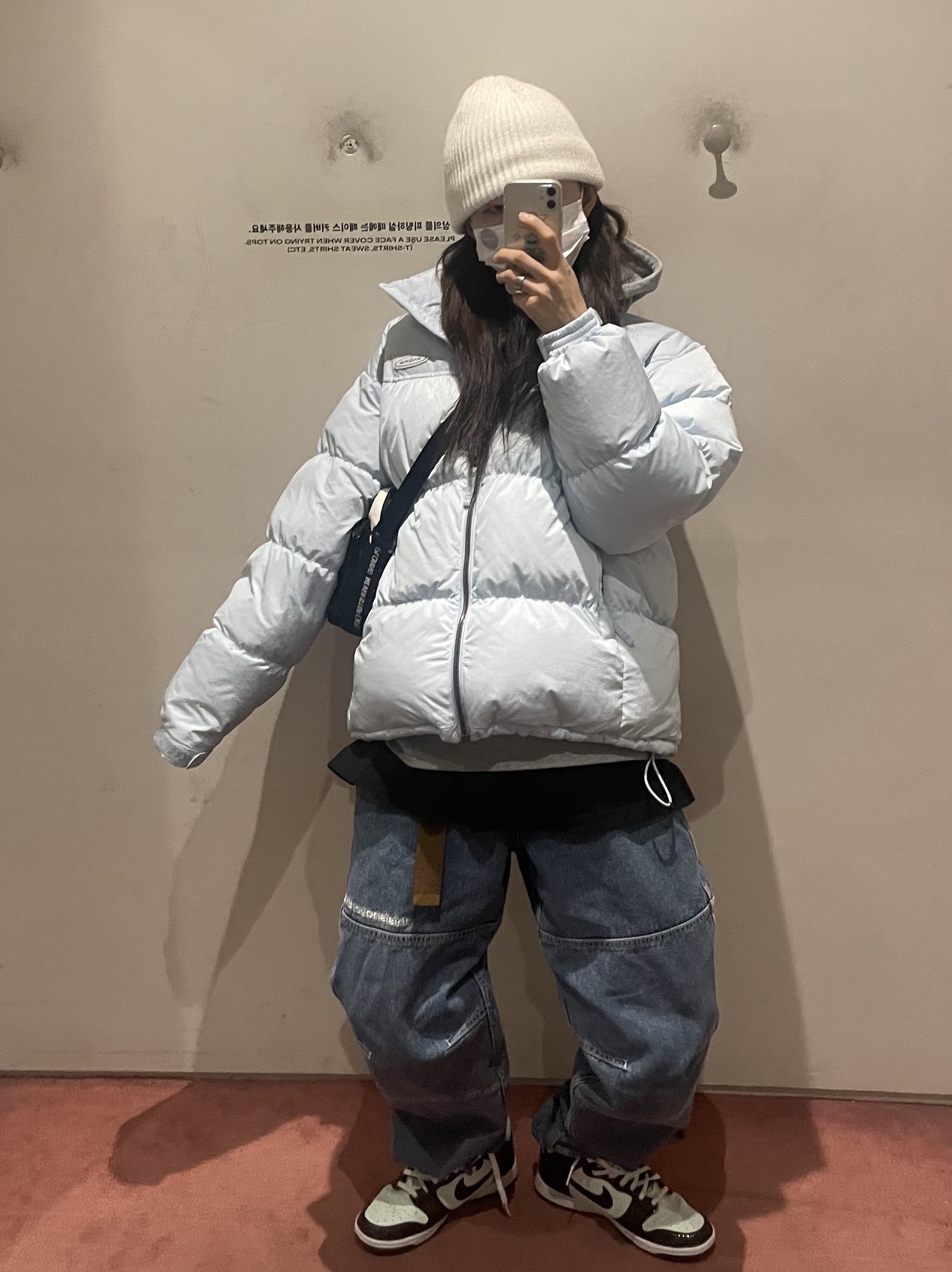 Nike Dunk High Barely Green, (GS) Nike Dunk High Barely Green 착용 스타일 - 2