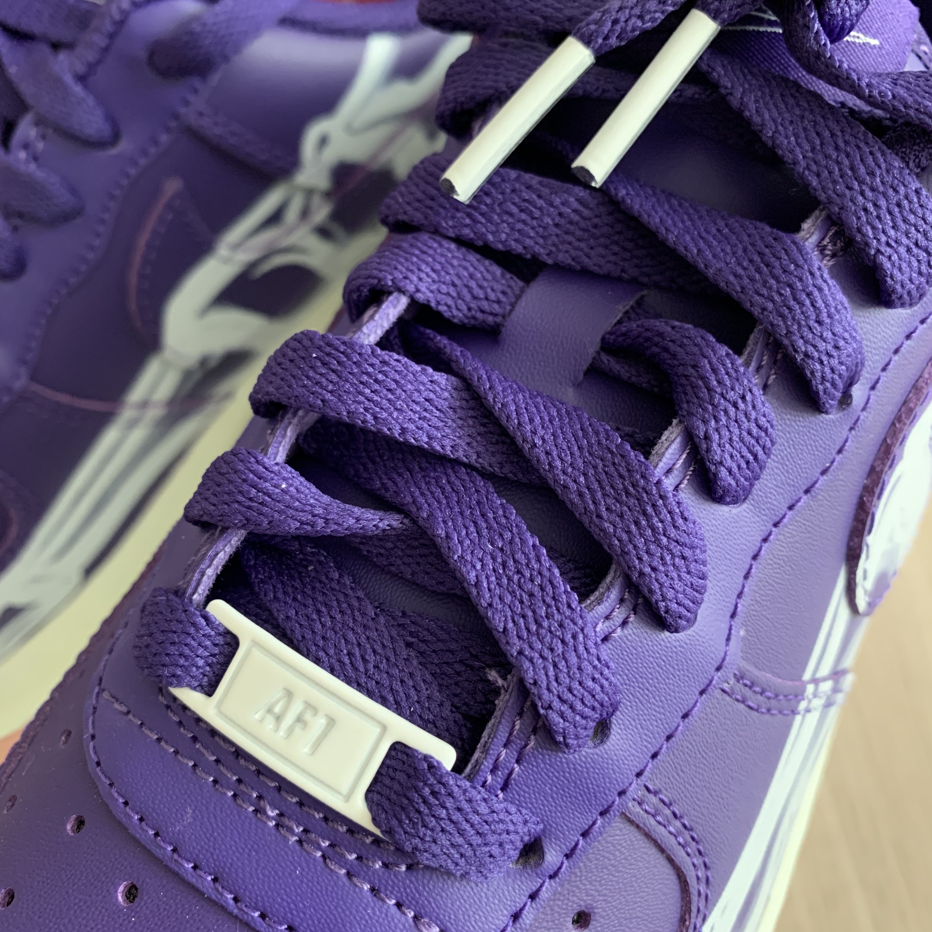 Nike Air Force 1 Low '07 Purple Skeleton 착용 스타일 - 2