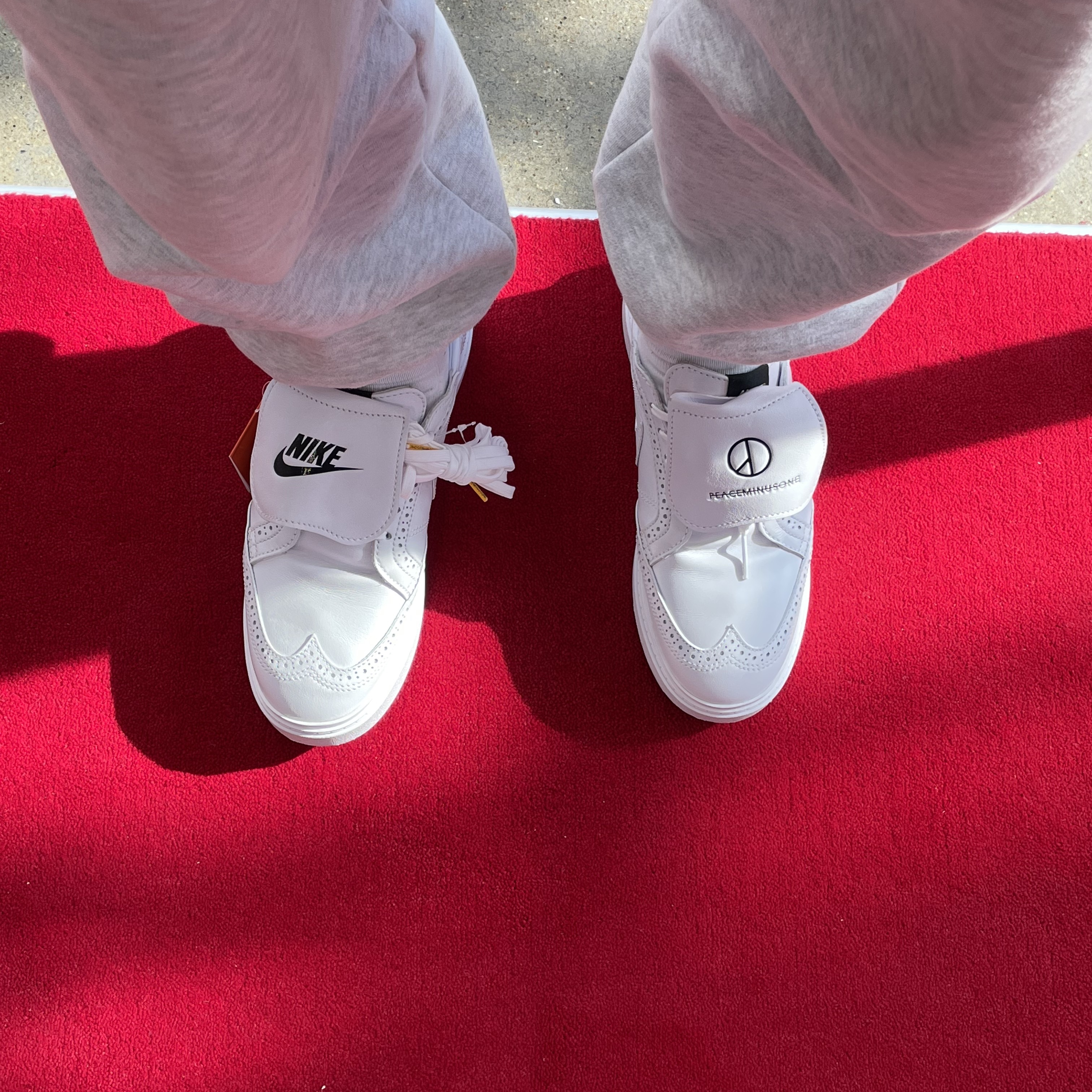 Nike x Peaceminusone Kwondo1 White 착용 스타일 - 2