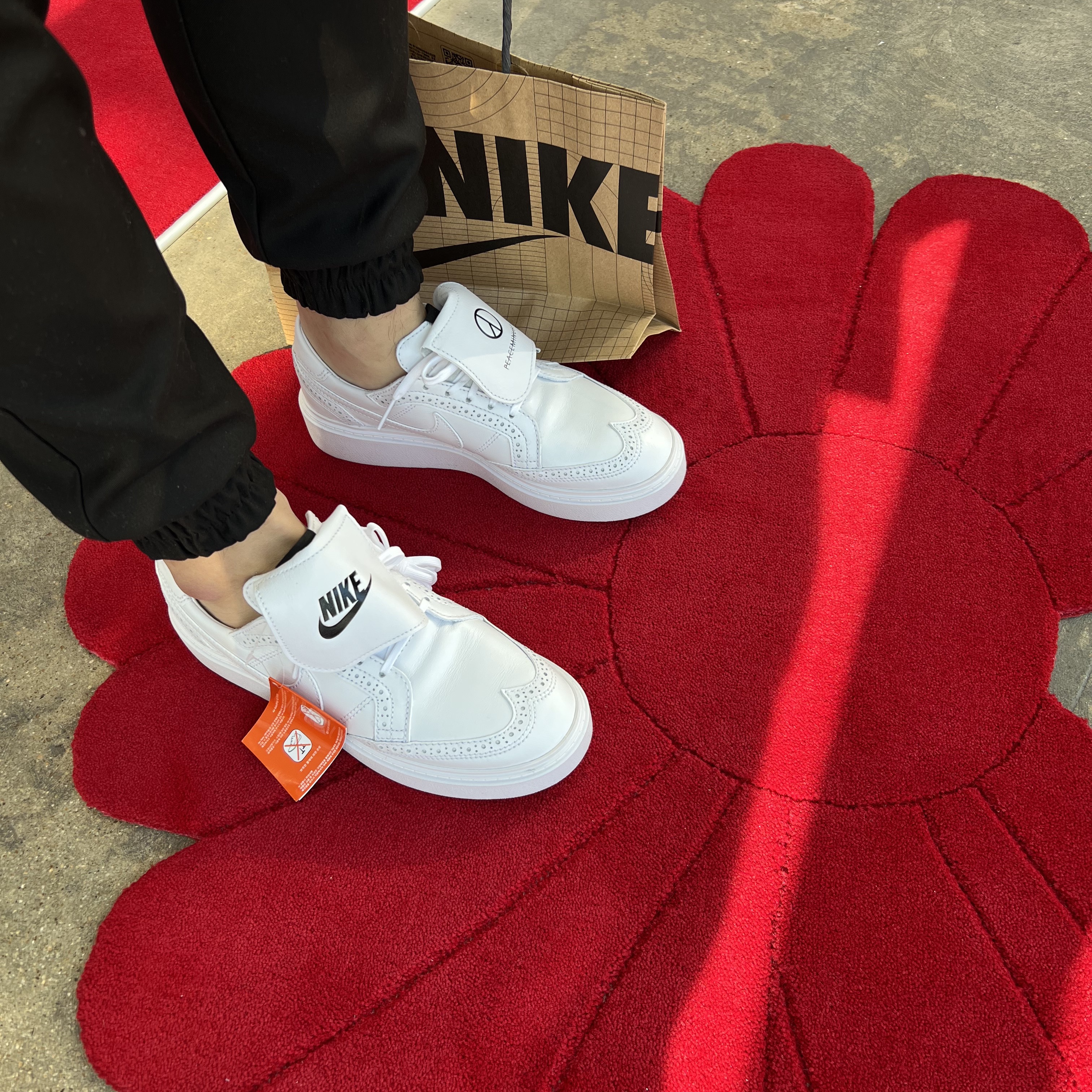 Nike x Peaceminusone Kwondo1 White 착용 스타일