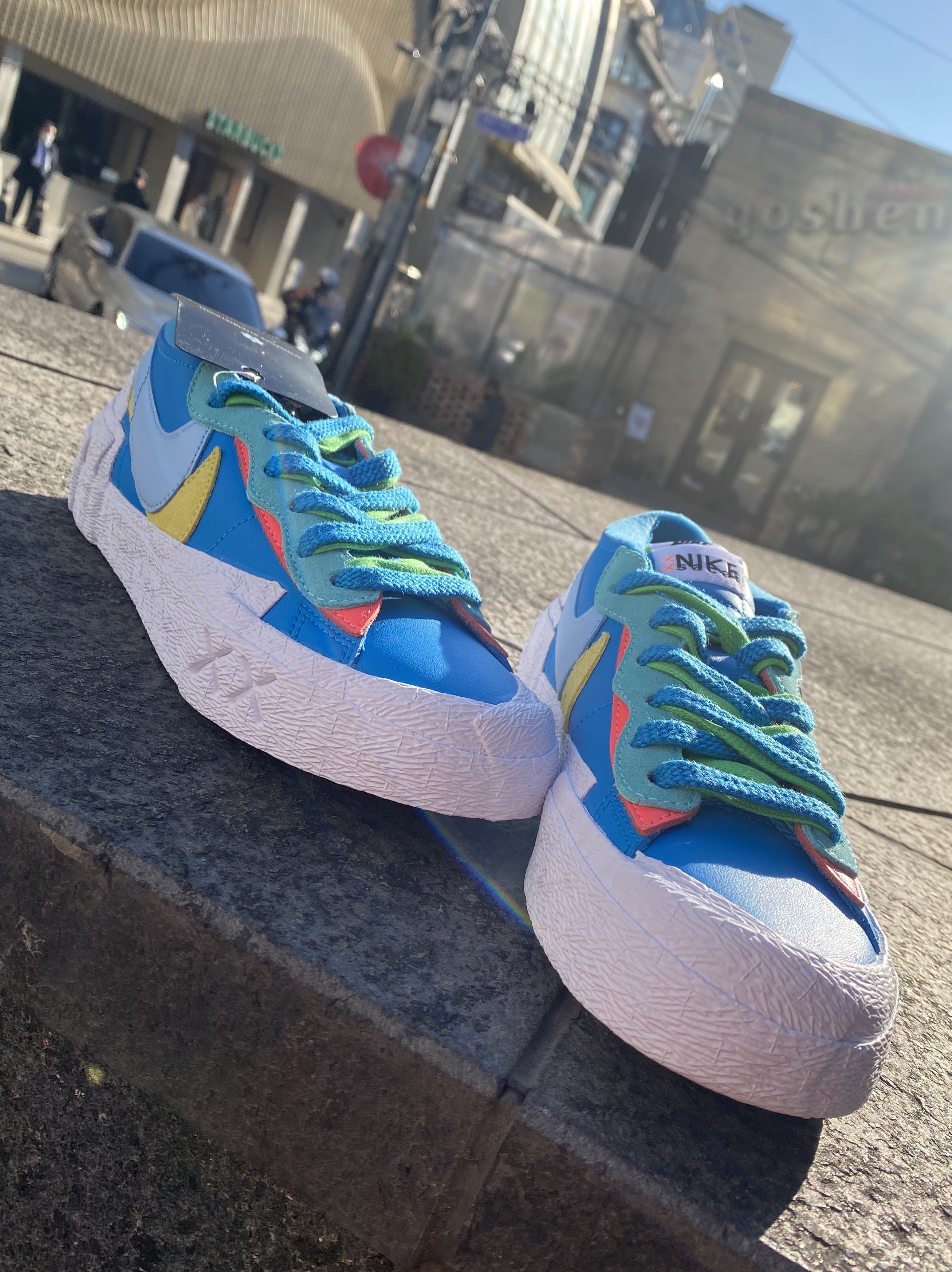 Nike x Sacai x Kaws Blazer Low Neptune Blue 착용 스타일 - 2