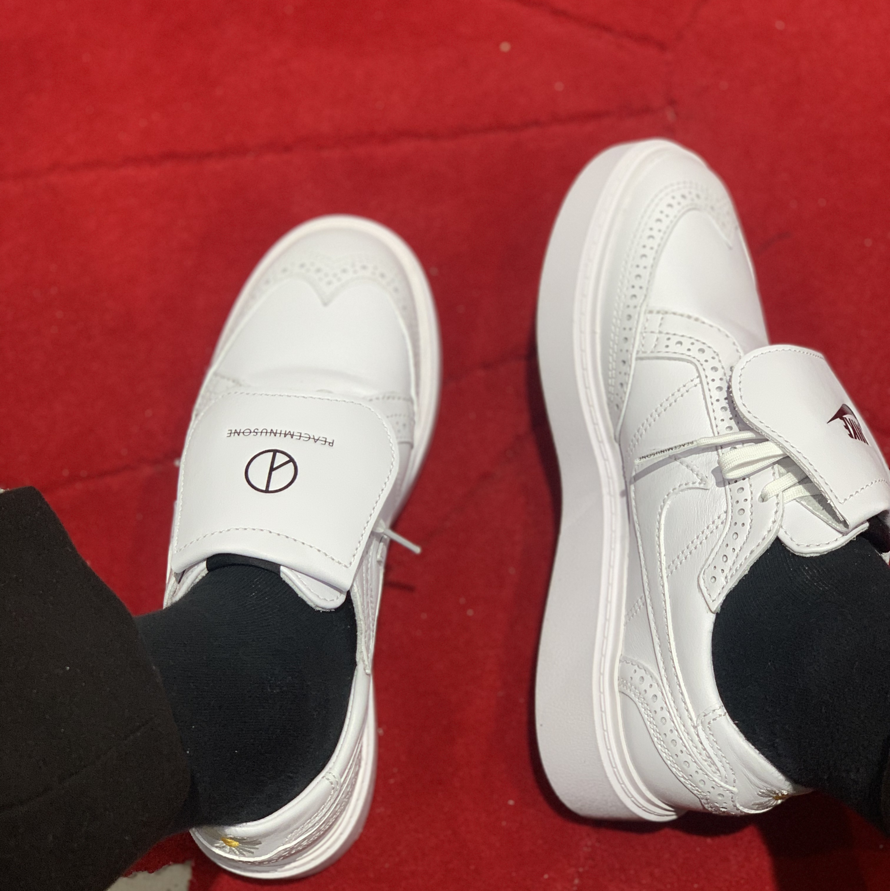 Nike x Peaceminusone Kwondo1 White 착용 스타일 - 1