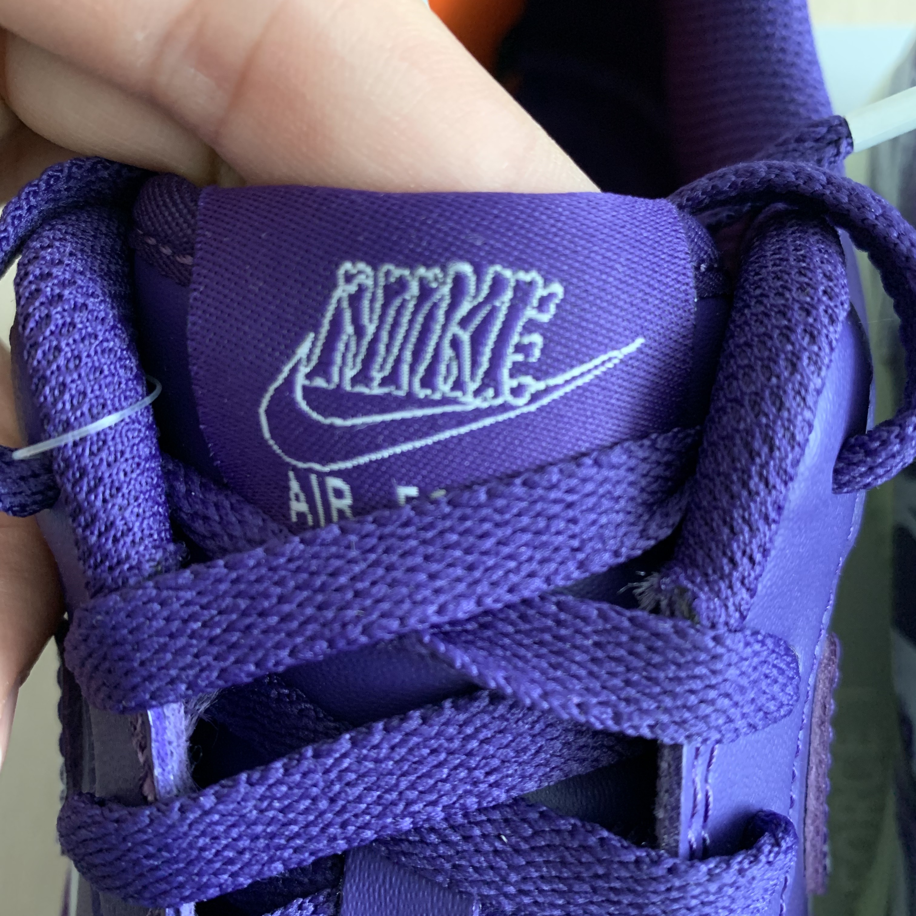 Nike Air Force 1 Low '07 Purple Skeleton 착용 스타일 - 5