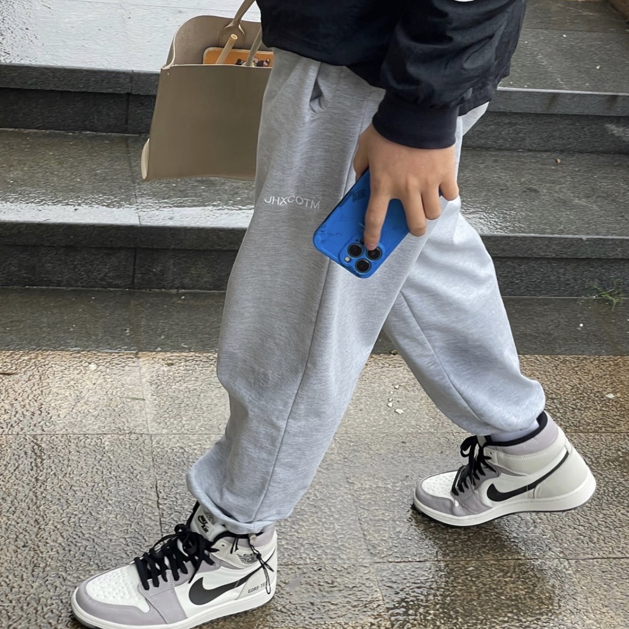 Jordan 1 Element Gore-Tex Sail 착용 스타일 - 1