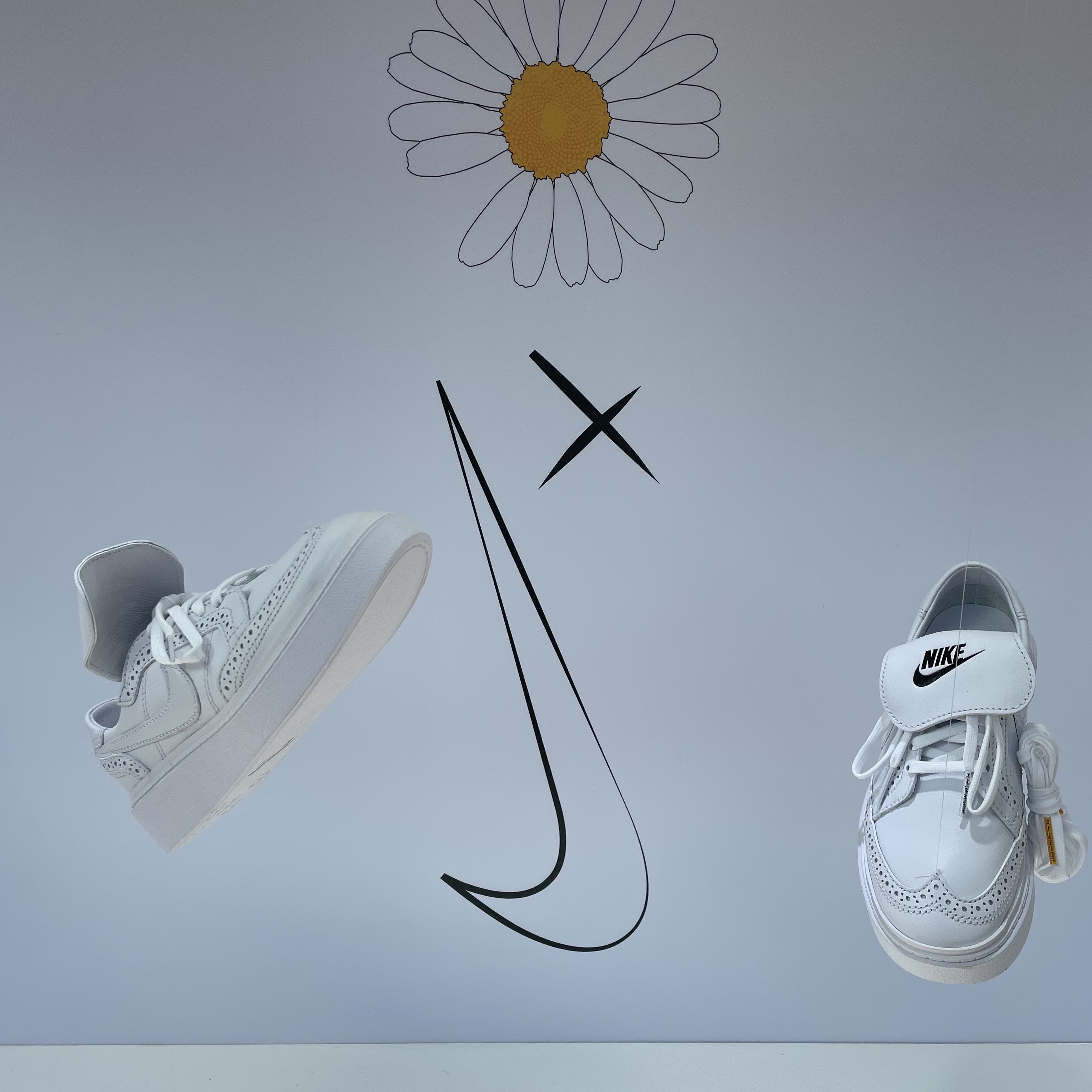 Nike x Peaceminusone Kwondo1 White 착용 스타일 - 1