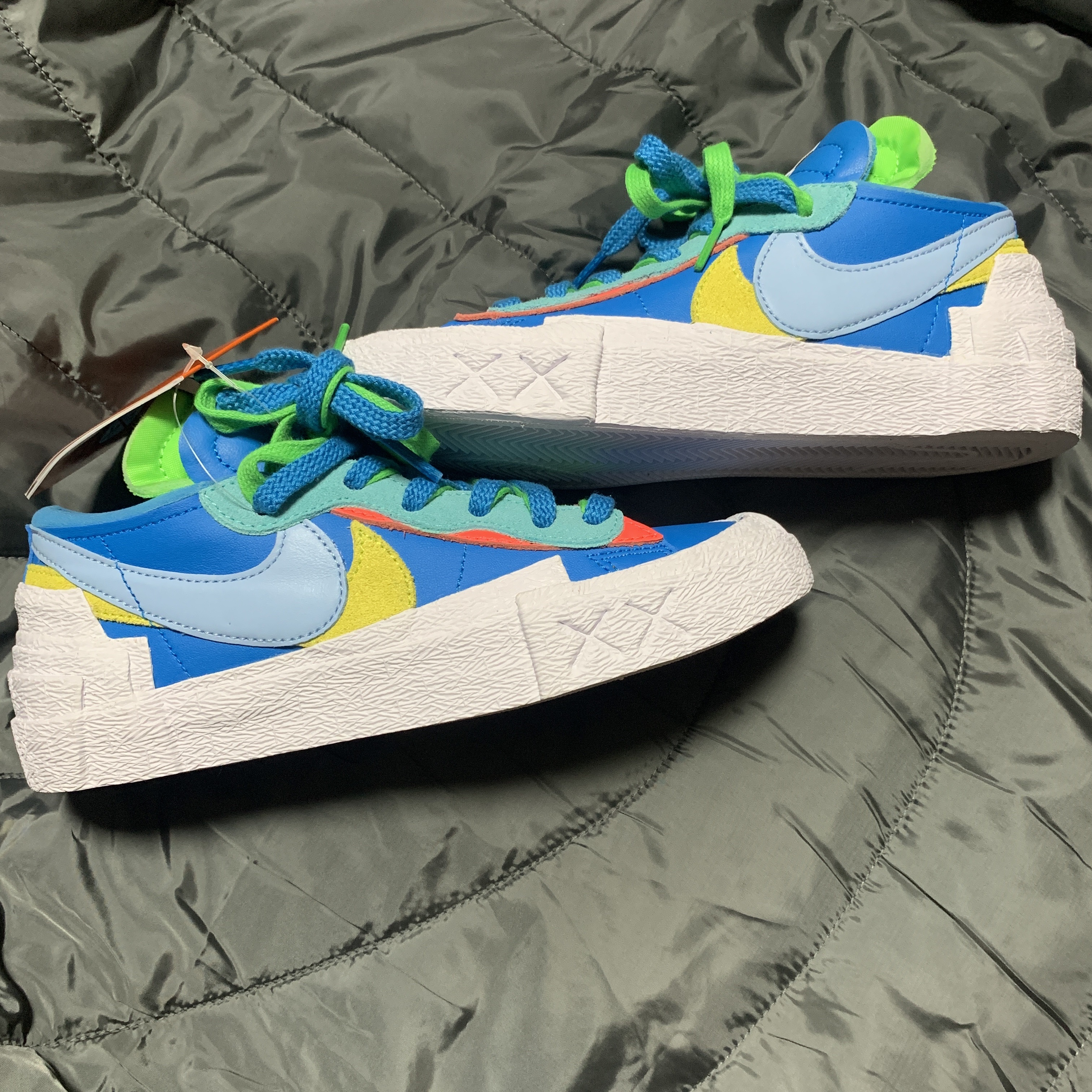 Nike x Sacai x Kaws Blazer Low Neptune Blue 착용 스타일 - 1