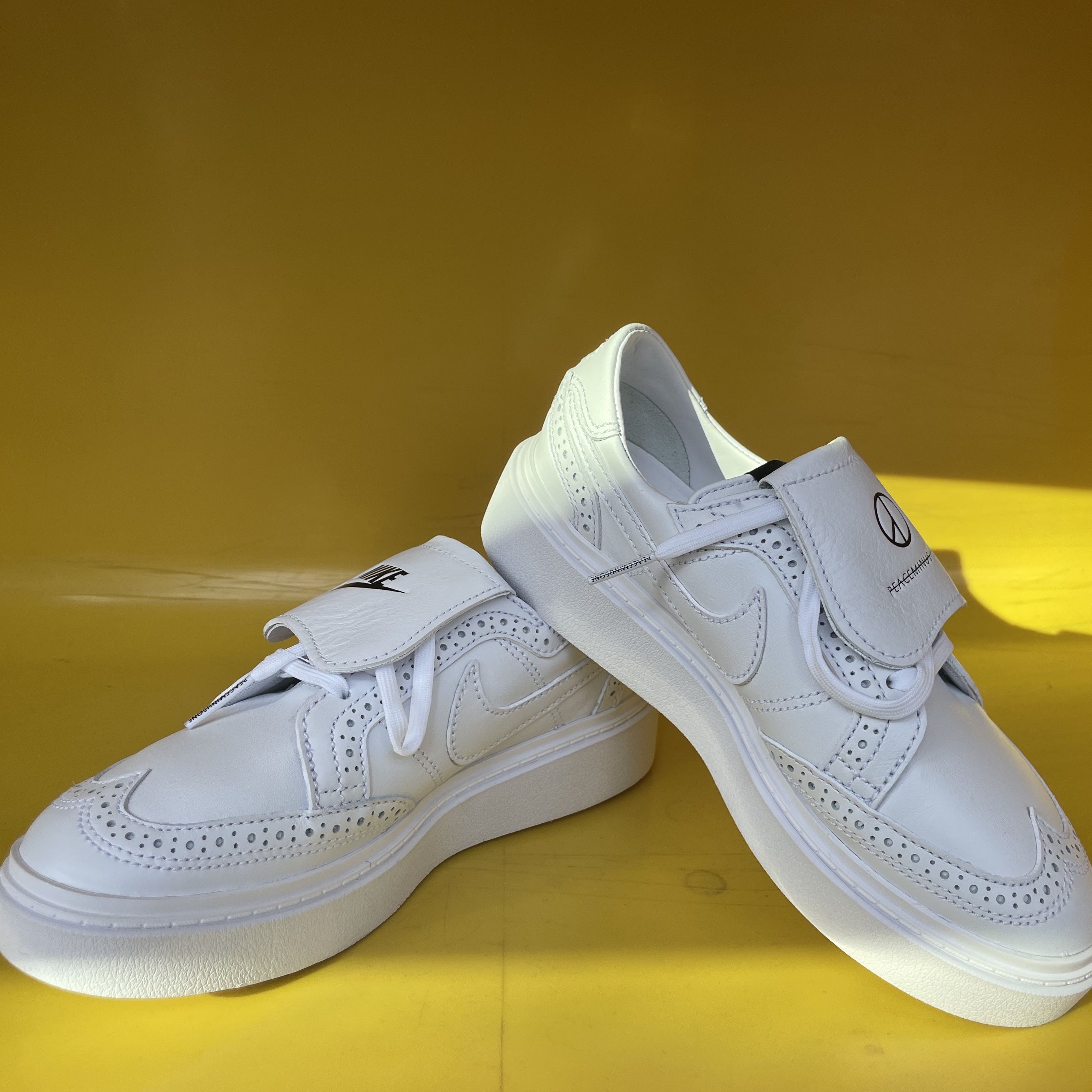 Nike x Peaceminusone Kwondo1 White 착용 스타일 - 2