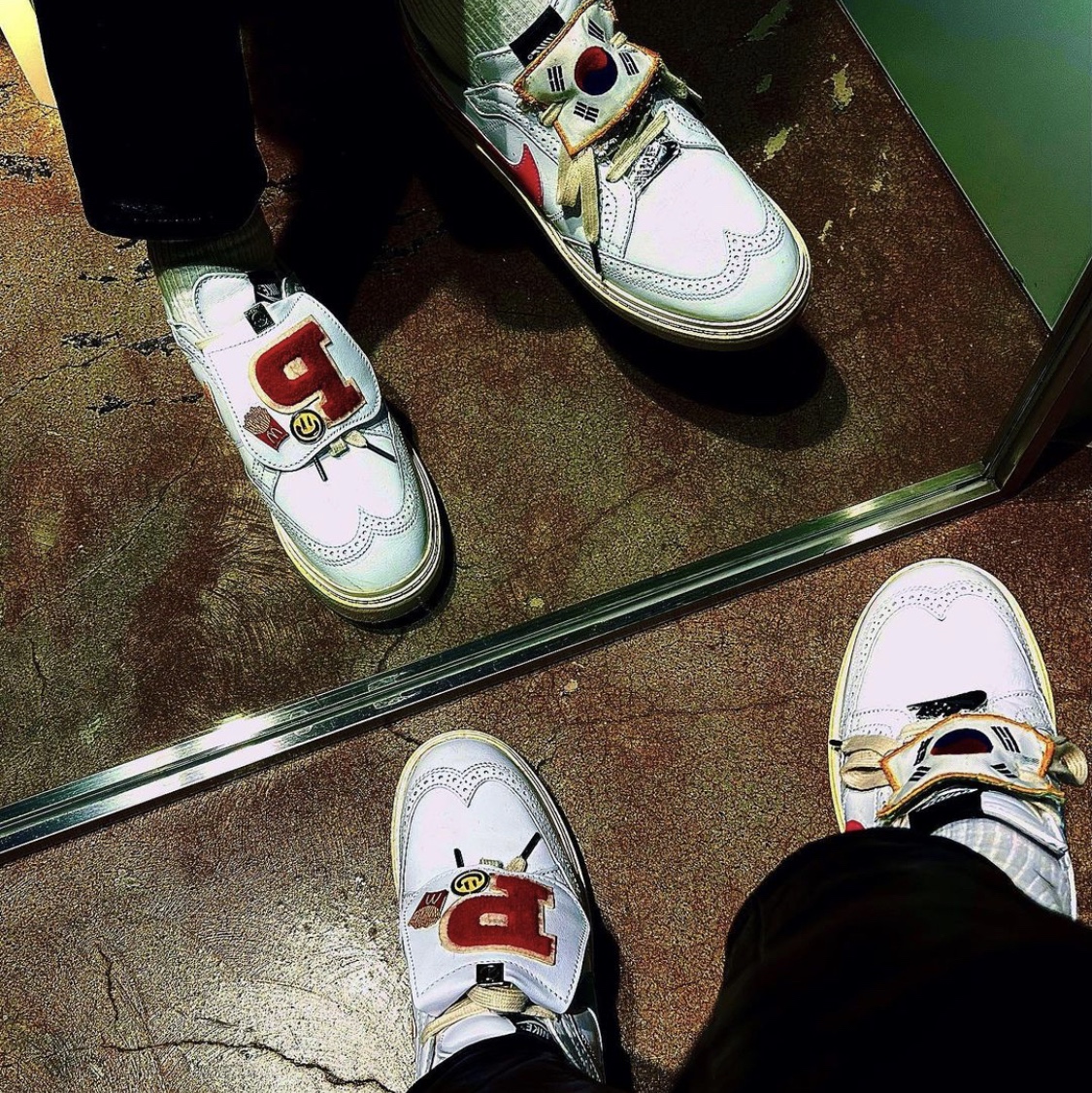 Nike x Peaceminusone Kwondo1 White 착용 스타일