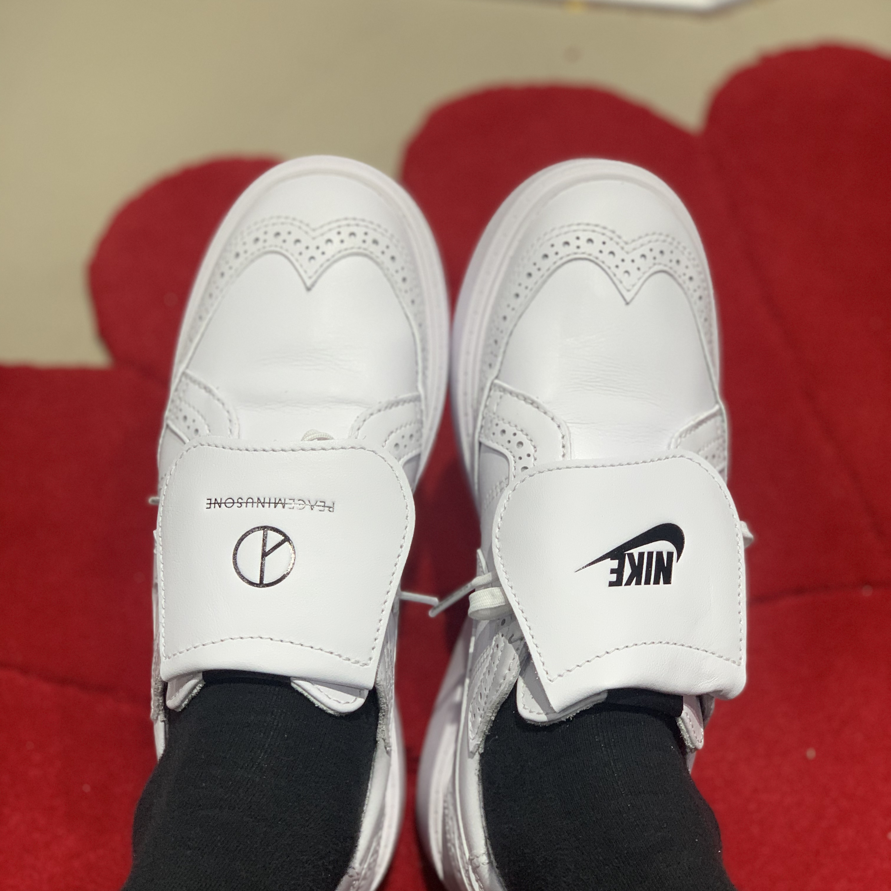 Nike x Peaceminusone Kwondo1 White 착용 스타일 - 2