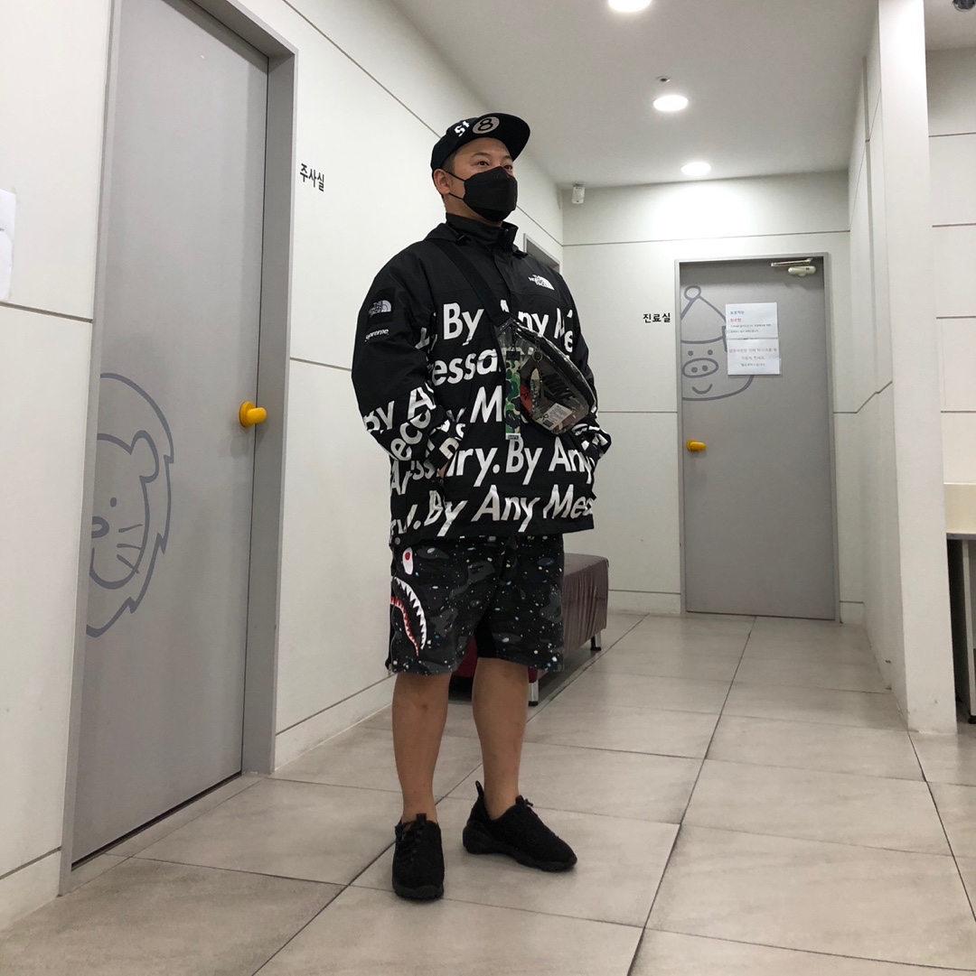 Nike x Comme des Garcons Air Footscape NM Black 착용 스타일