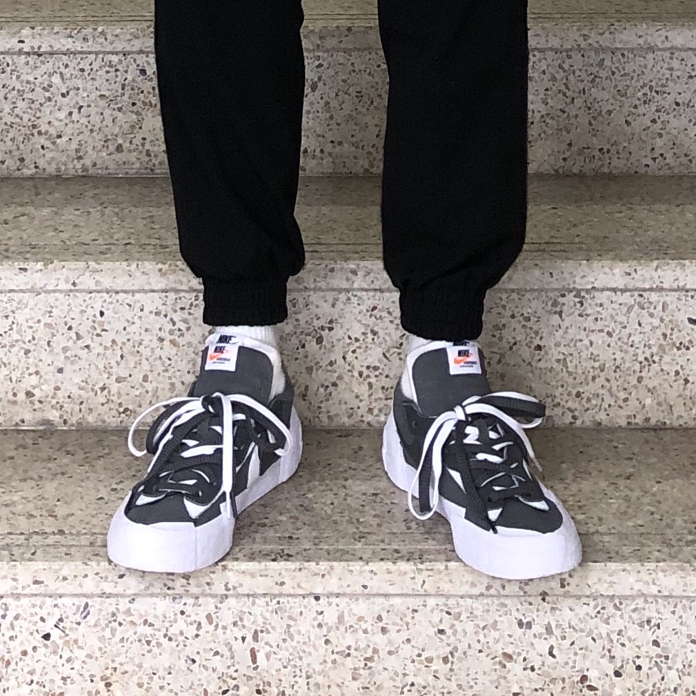 Nike x Sacai Blazer Low Iron Grey 착용 스타일 - 4
